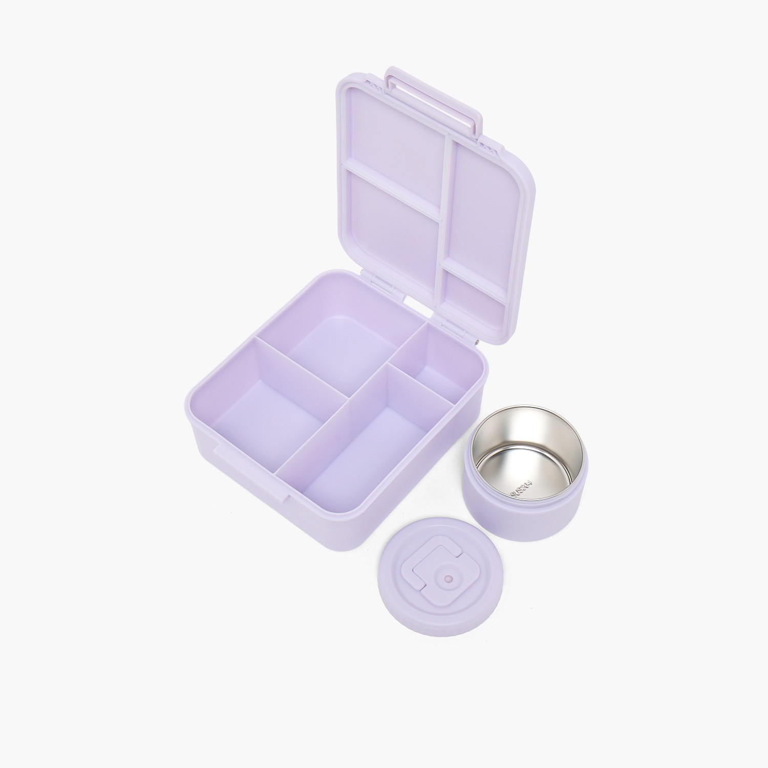 صندوق غداء بطبعات زهرية مع حافظة طعام للبنات من سامي ستوديو - 900 مل-school-lunchessentials-lunchboxes-image-8
