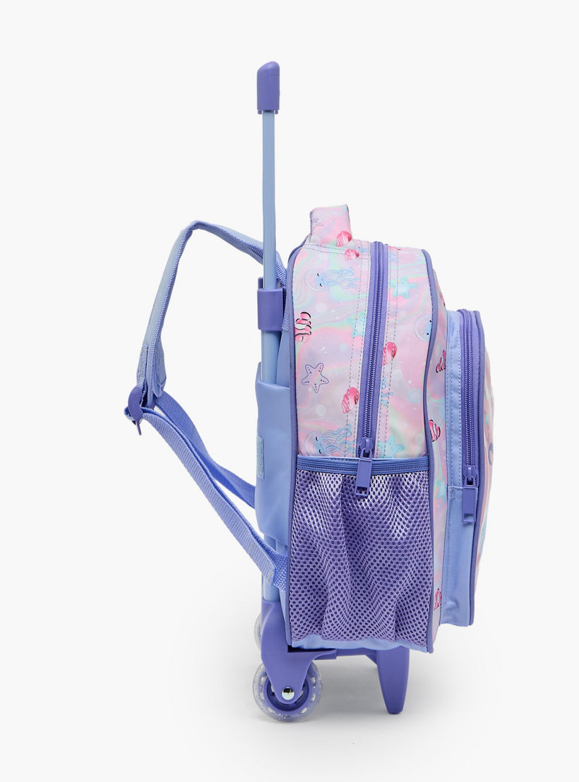 طقم شنطة ترولي مدرسية 3 قطع للبنات 5-8 سنوات مع شنطة غداء وطبعات من مست تيم - 12 بوصة-school-bagsandbackpacks-trolleybags-image-11