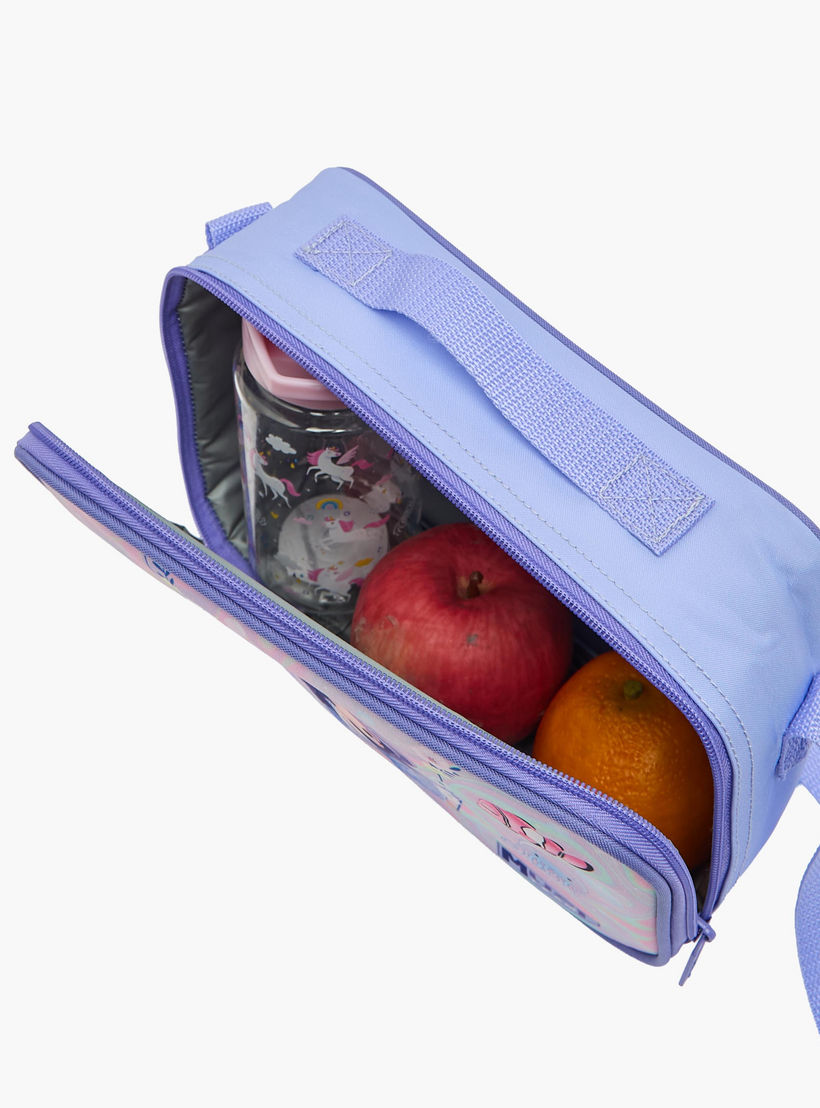 طقم شنطة ترولي مدرسية 3 قطع للبنات 5-8 سنوات مع شنطة غداء وطبعات من مست تيم - 12 بوصة-school-bagsandbackpacks-trolleybags-image-16