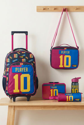 MustTeam Printed 5-Piece School Trolley Bag Set for Boys 5-8 Years with Lunch Bag - 16 inches-school-image-1