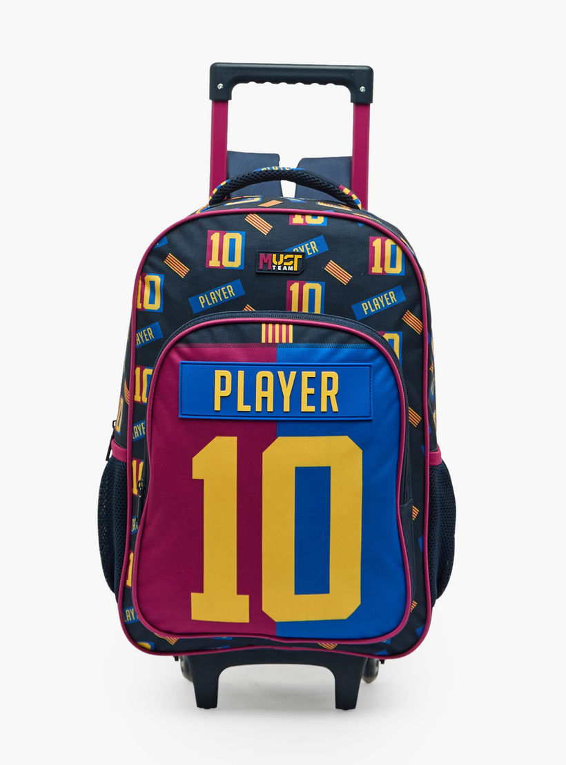 MustTeam Printed 5-Piece School Trolley Bag Set for Boys 5-8 Years with Lunch Bag - 16 inches-school-bagsandbackpacks-trolleybags-image-5