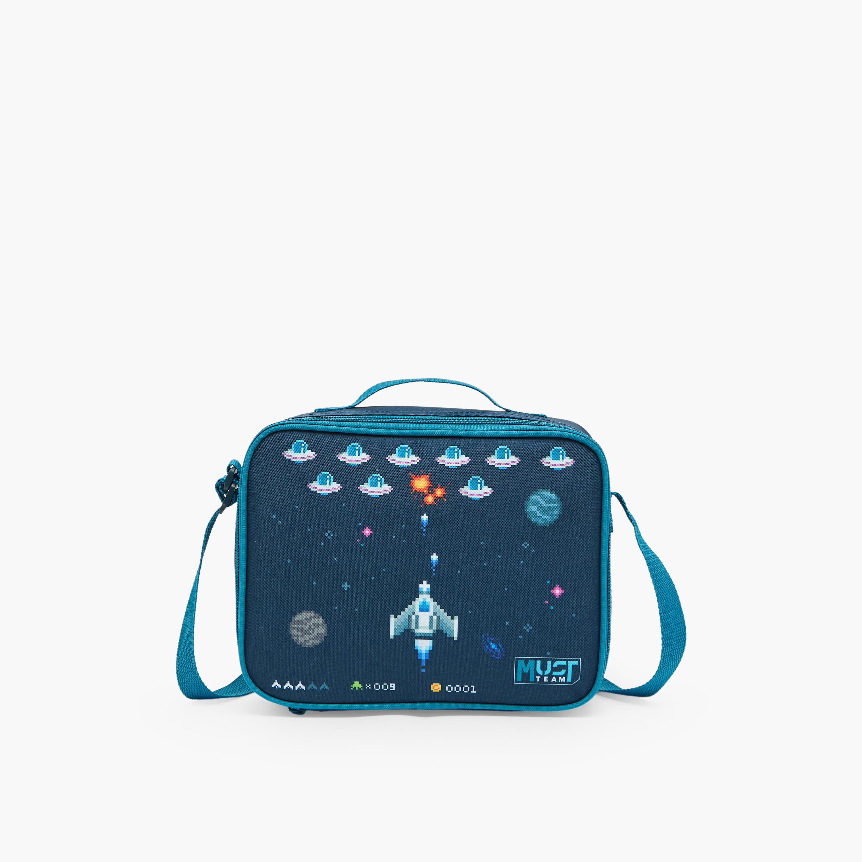 MustTeam Game Print 4-Piece School Trolley Bag Set for Boys 5-8 Years with Pencil Pouch - 16 inches-school-bagsandbackpacks-trolleybags-image-14