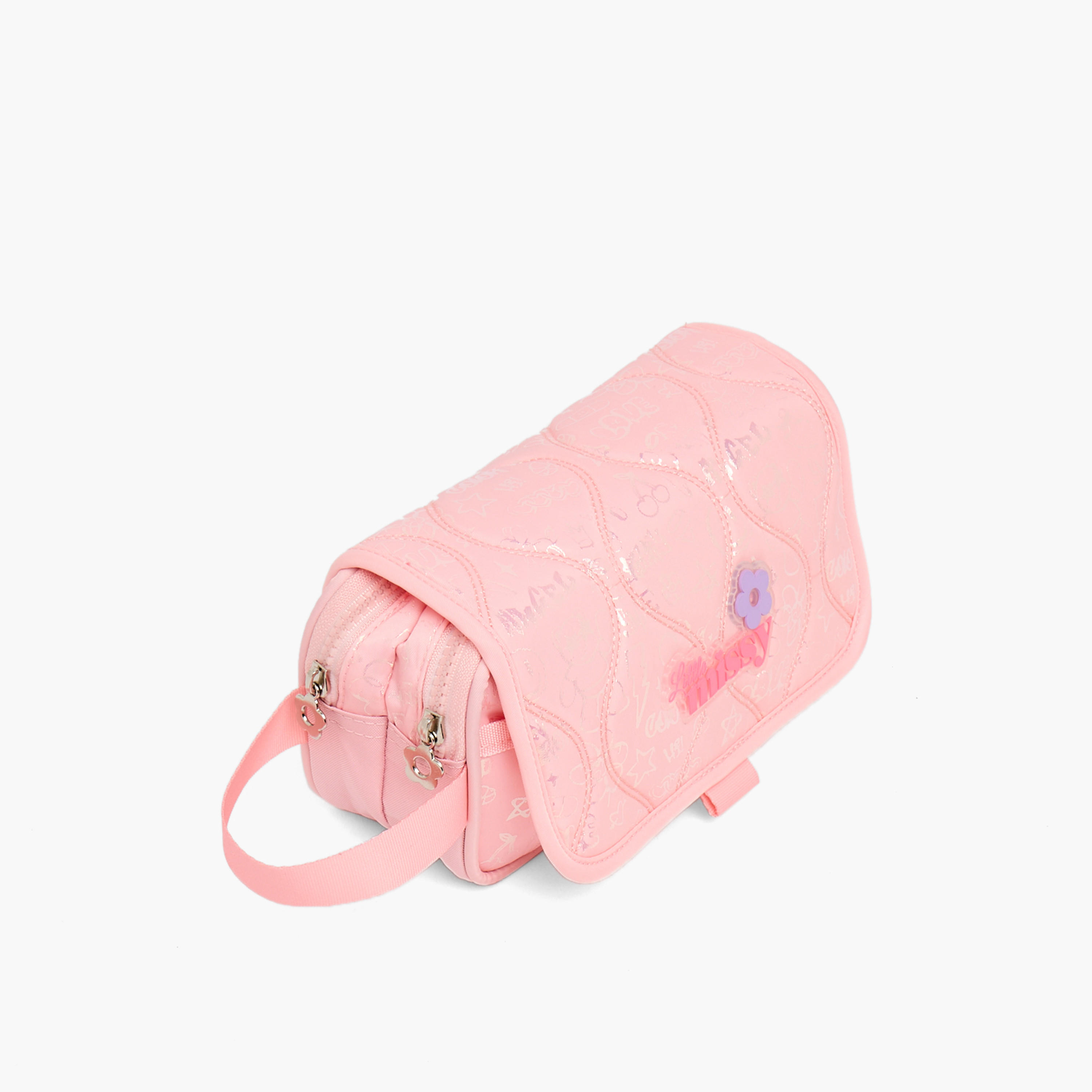 Missy Quilted Pencil Pouch with 2 Compartments-school-stationery-pencilcases-image-3