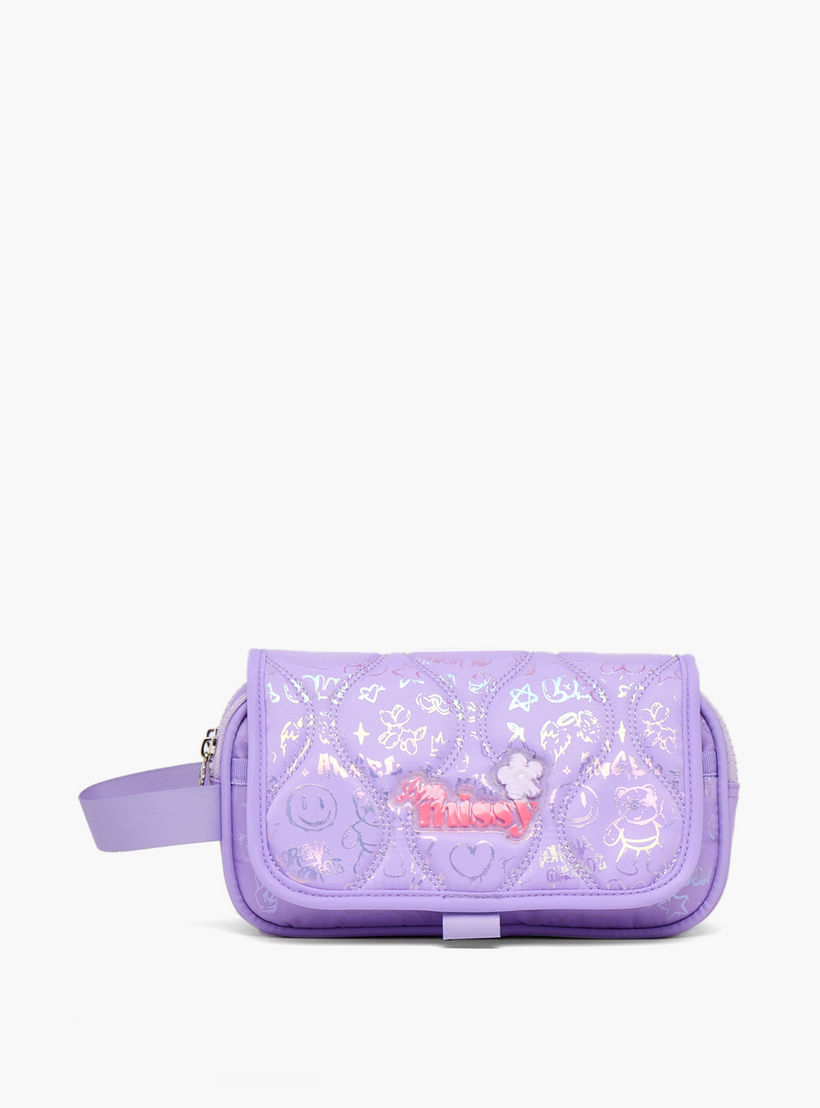 Missy Quilted Pencil Pouch with 2 Compartments-school-stationery-pencilcases-image-1