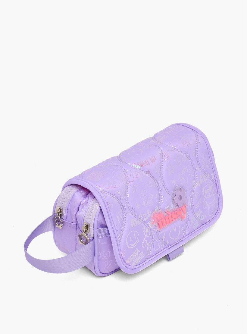 Missy Quilted Pencil Pouch with 2 Compartments-school-stationery-pencilcases-image-3