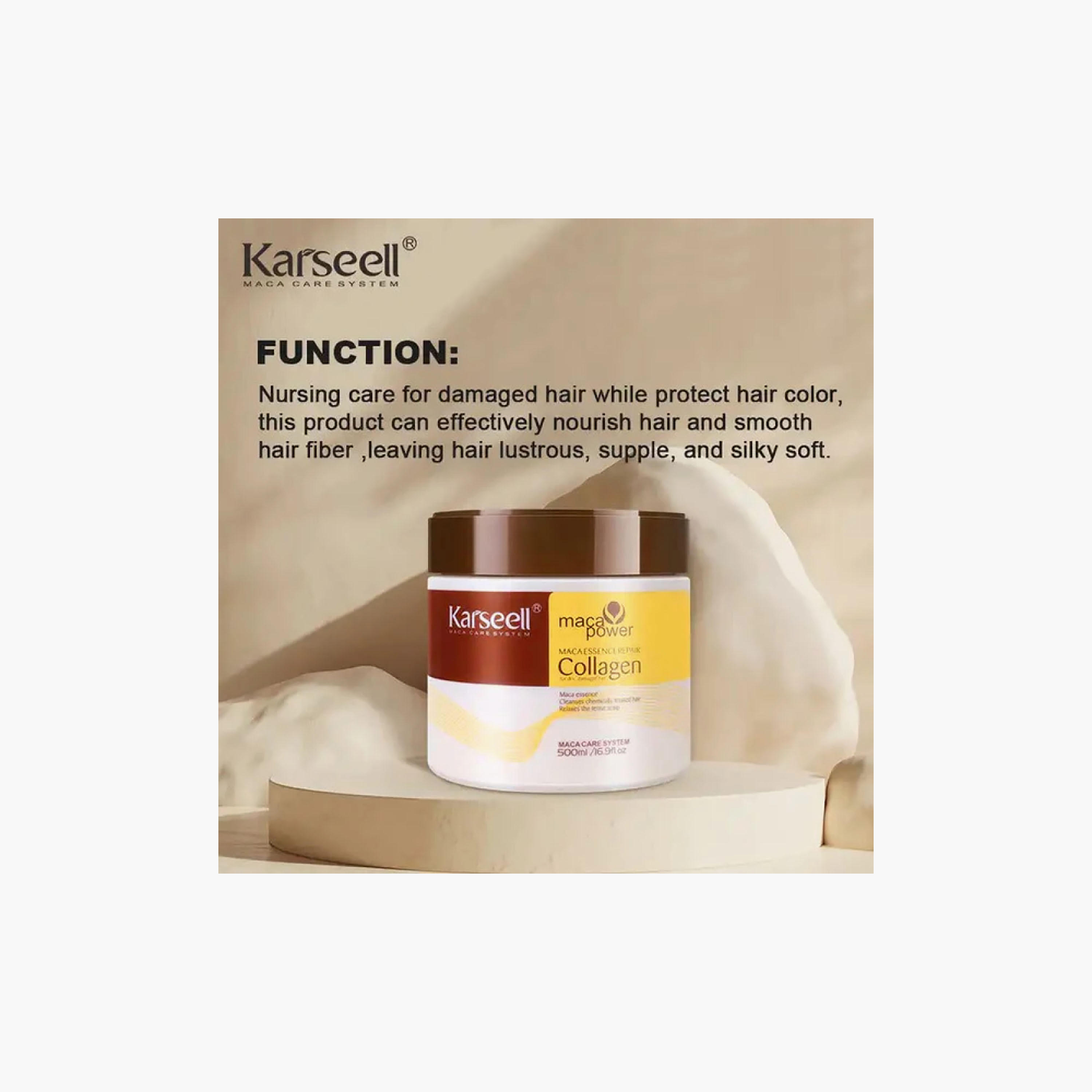 قناع (ماسك) بالكولاجين لعلاج الشعر الجاف والمتطاير من كارسيل - 500 مل-beautyandpersonalcare-hair-haircare-hairmasksandcreams-image-4