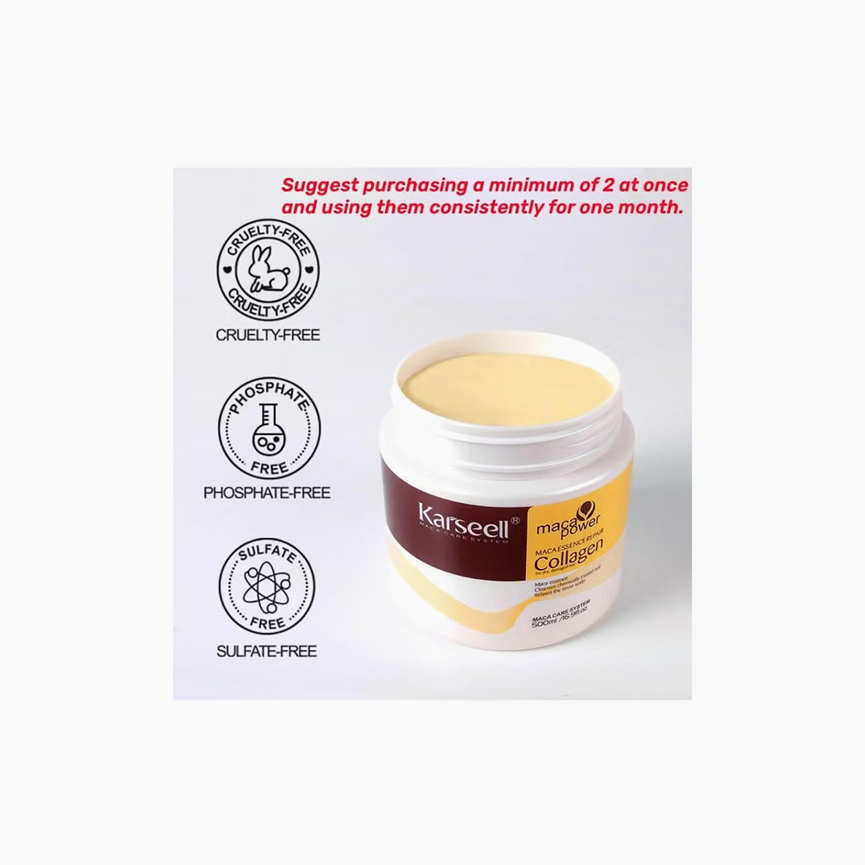 قناع (ماسك) بالكولاجين لعلاج الشعر الجاف والمتطاير من كارسيل - 500 مل-beautyandpersonalcare-hair-haircare-hairmasksandcreams-image-5