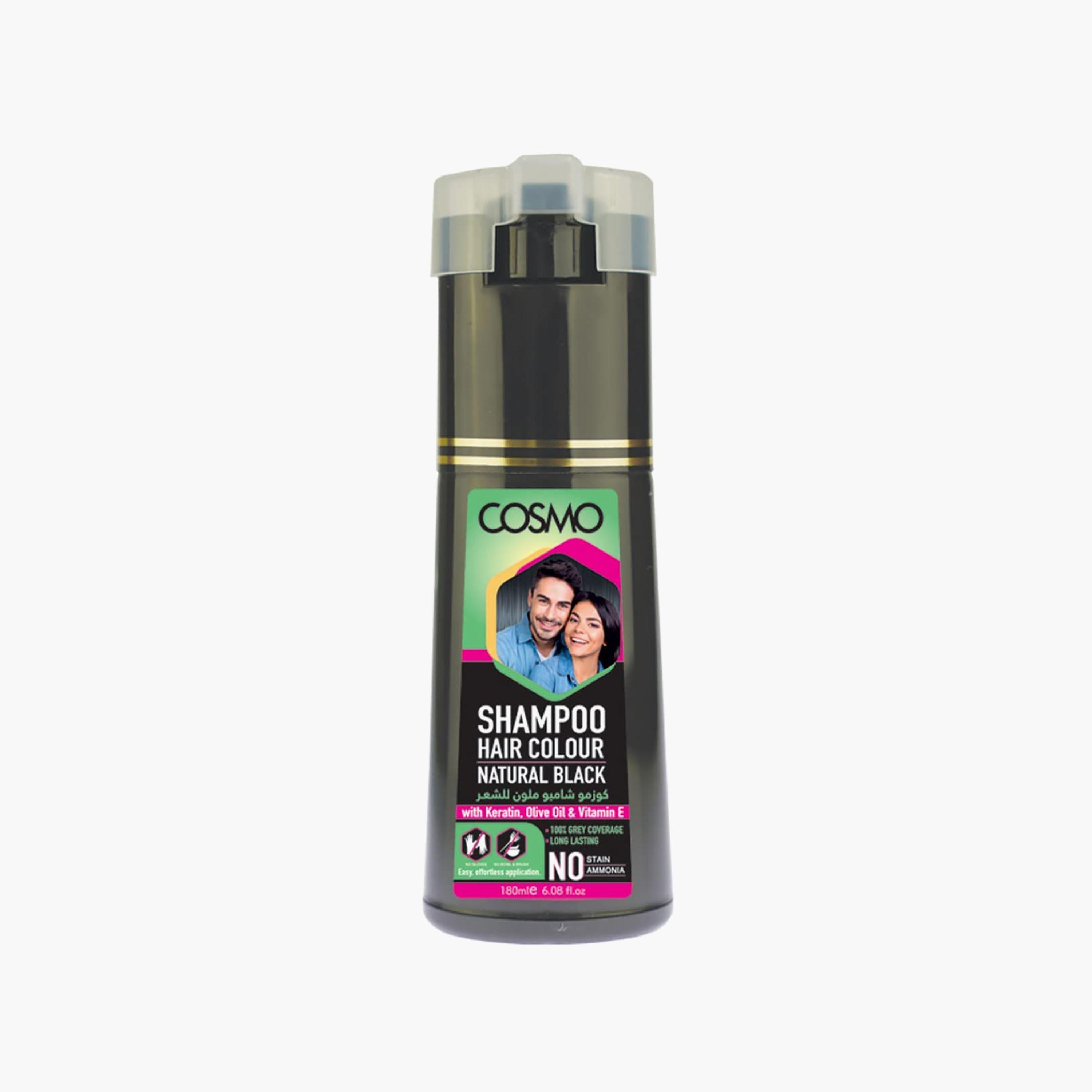 Cosmo Color Shampoo Natural Black Hair 180 Ml-beautyandpersonalcare-hair-haircare-conditioners-image-1
