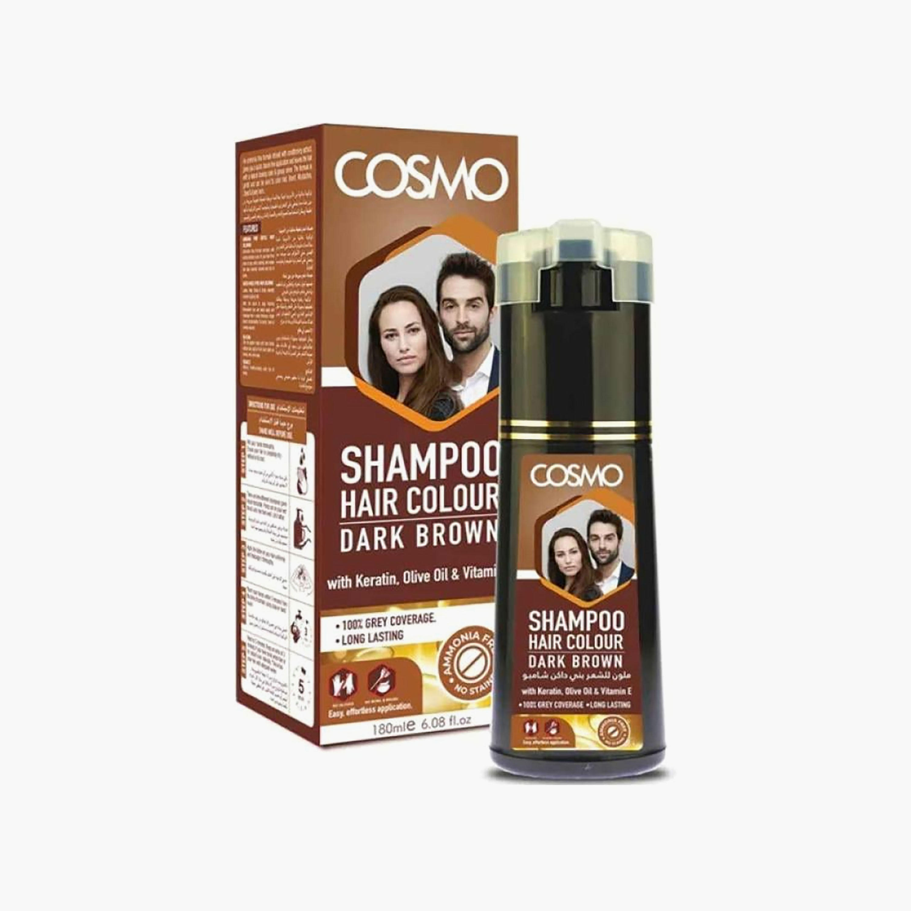 شامبو صبغة الشعر السريعة لون بني طبيعي من كوزمو - 180 مل-beautyandpersonalcare-hair-haircare-conditioners-image-5