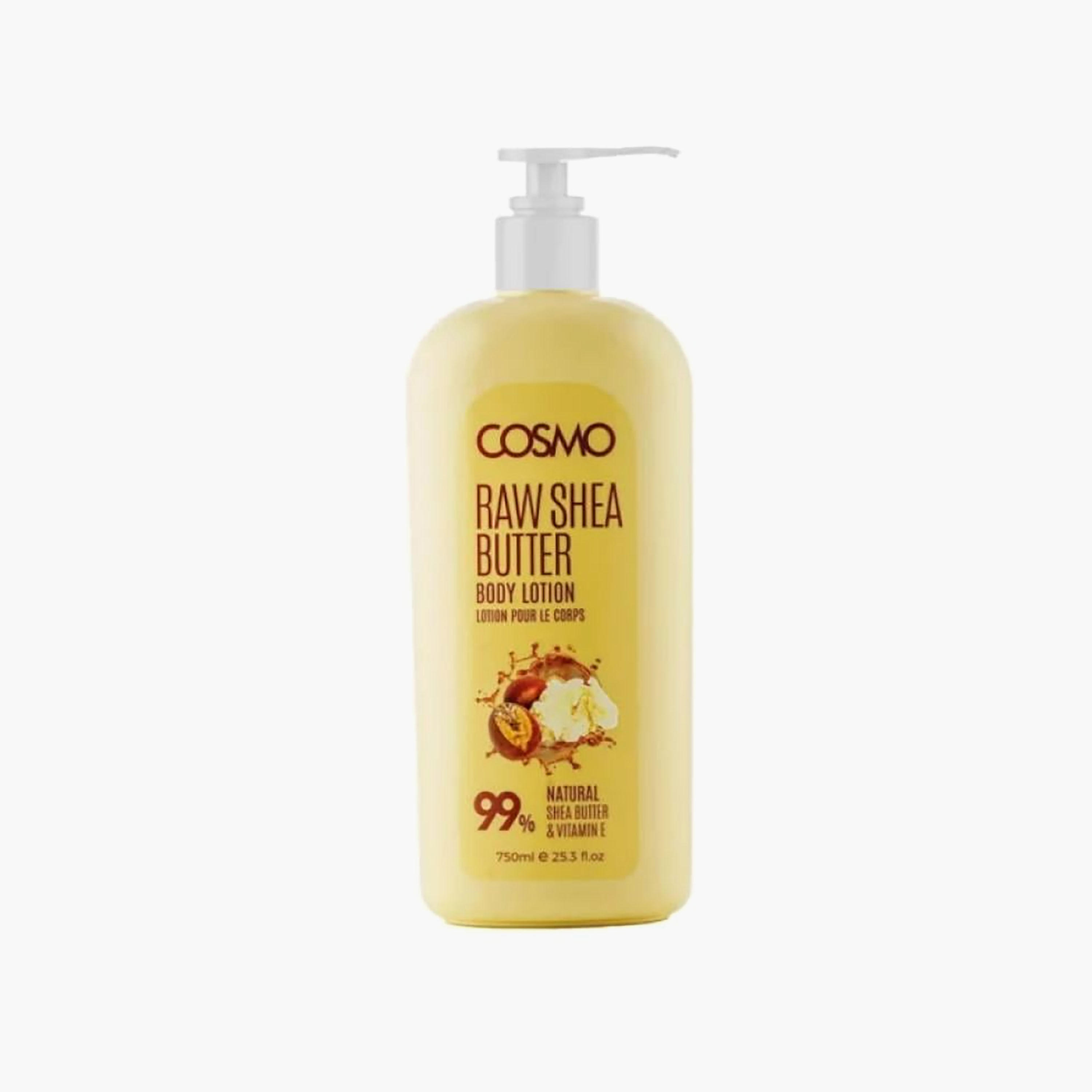 لوشن الجسم بزبدة الشيا الخام وفيتامين E من كوزمو - 750 مل-beautyandpersonalcare-skin-moisturisers-bodyandhandlotions-image-1