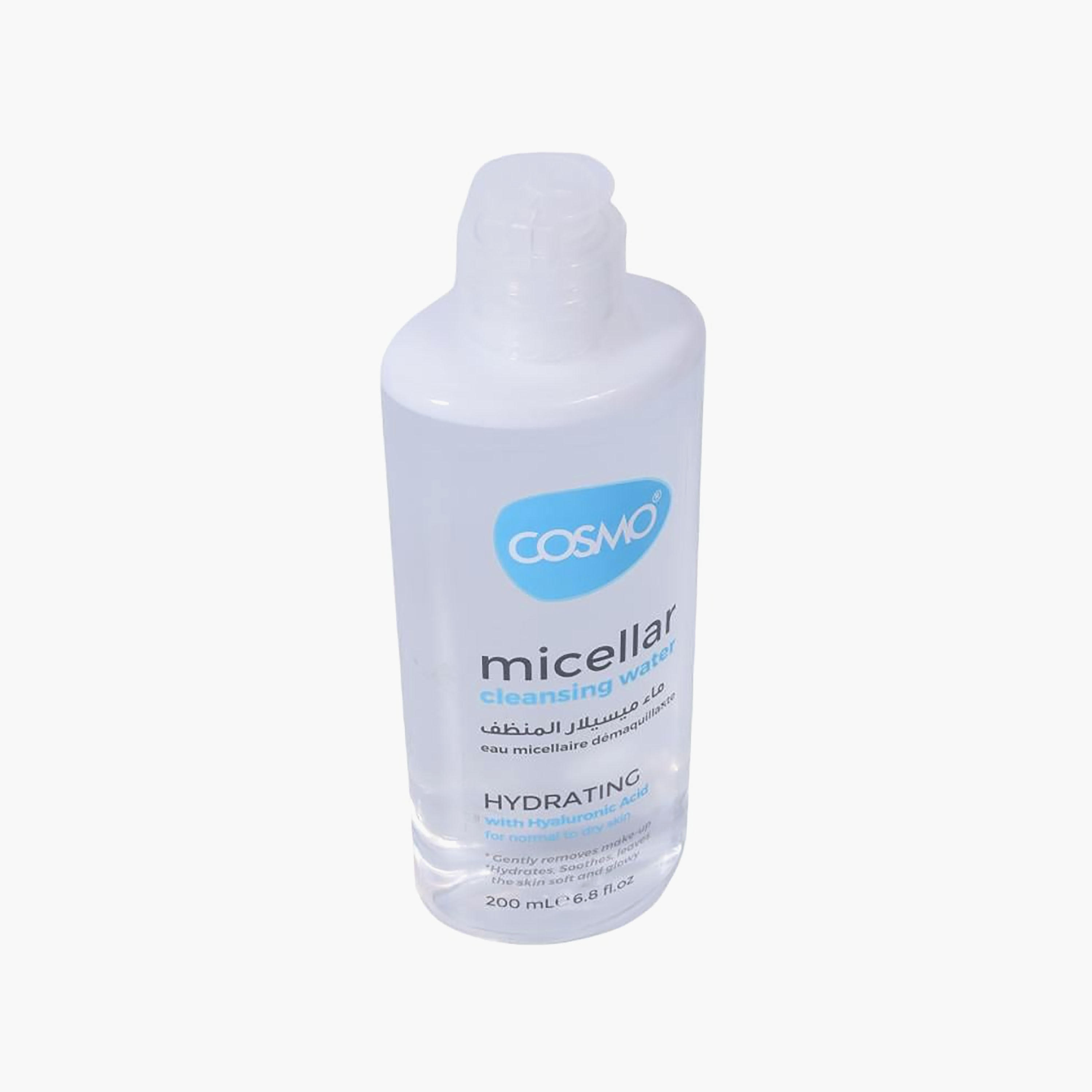 ماء ميسيلار لترطيب وتنظيف البشرة مع حمض الهيالورونيك من كوزمو - 200 مل-beautyandpersonalcare-kbeauty-skin-cleansers-micellarwater-image-2