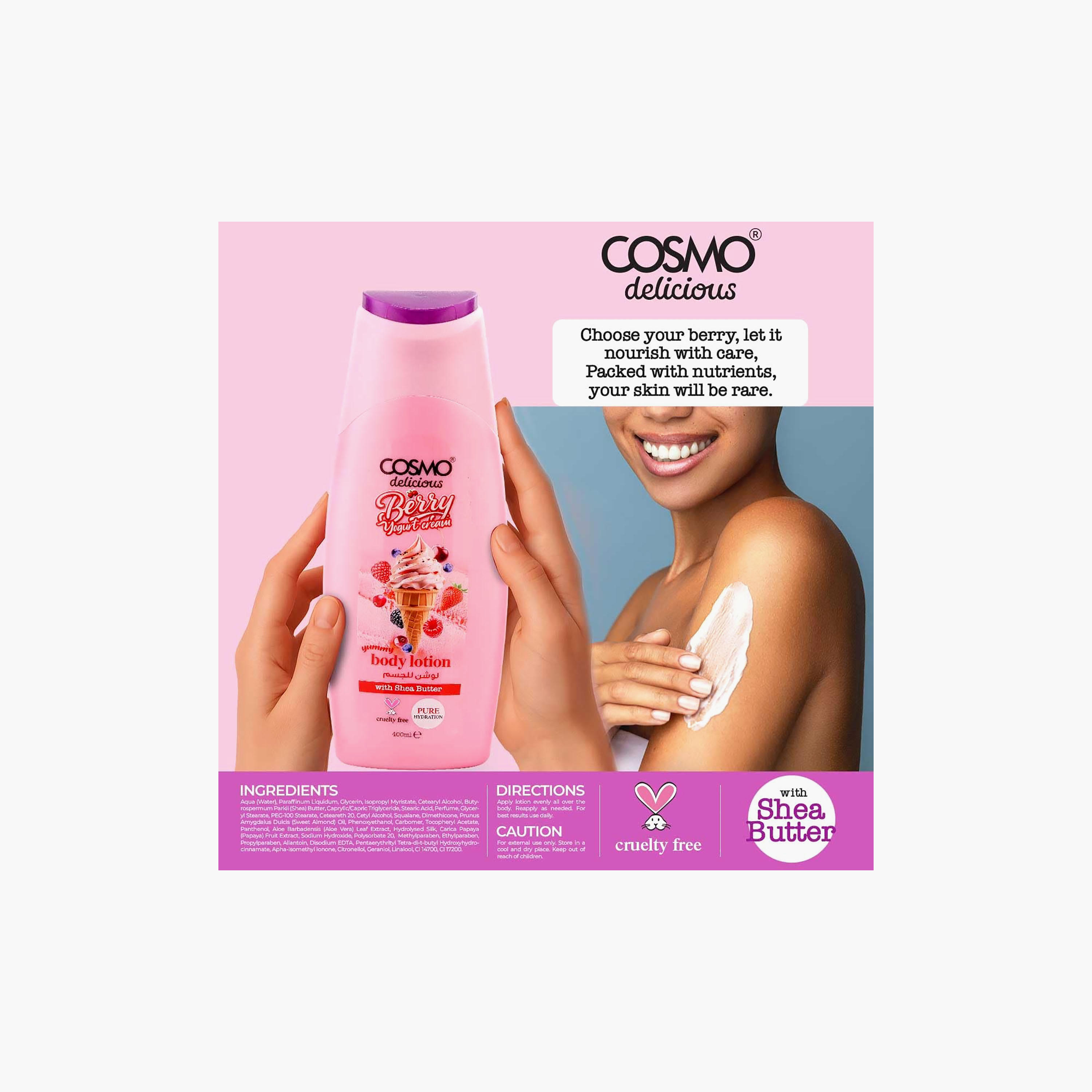 Cosmo Delicious Lotion for Body 400 ml-beautyandpersonalcare-skin-moisturisers-bodyandhandlotions-image-2