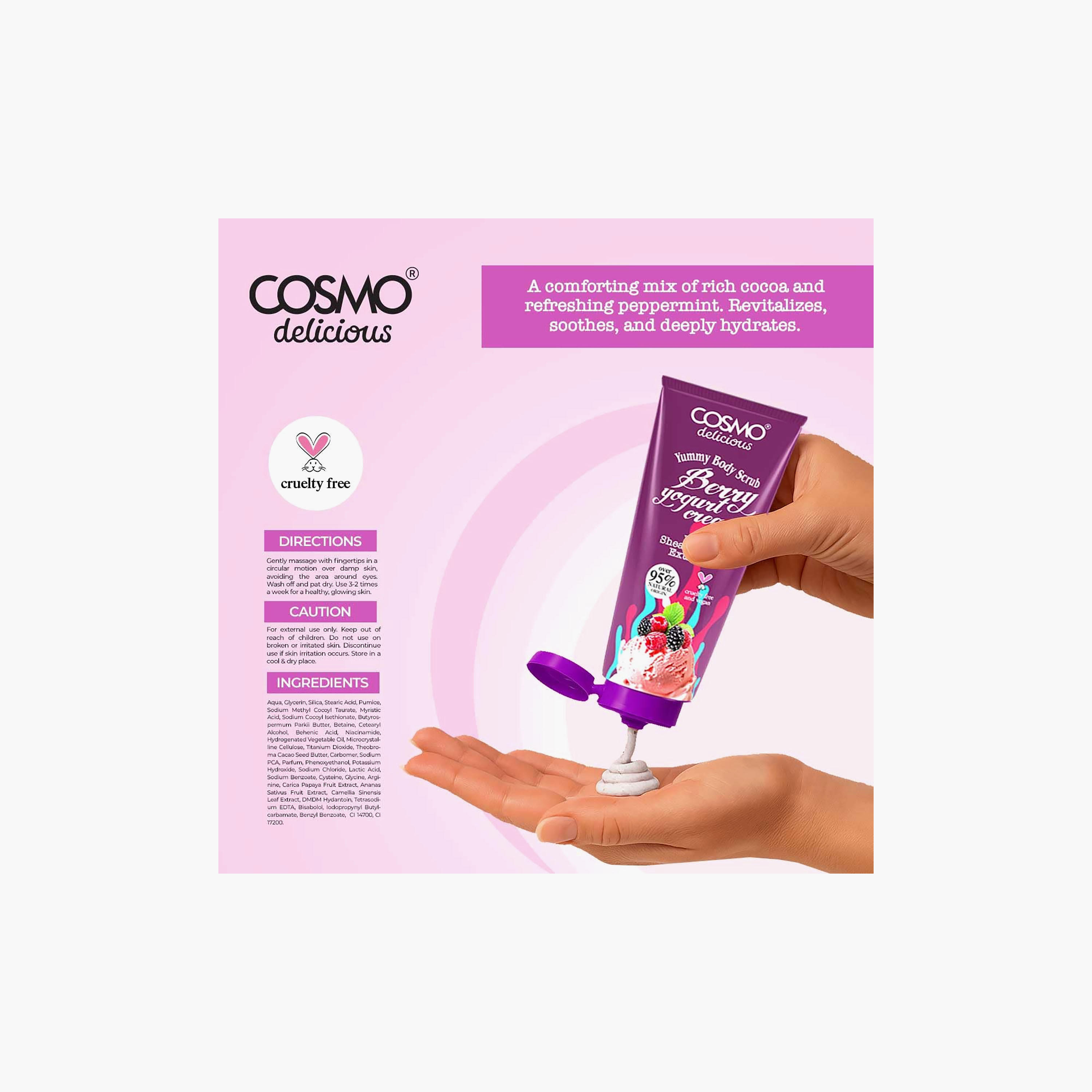 Cosmo Face & Body Scrub Exfoliating with Shea Butter 275 ml-beautyandpersonalcare-skin-cleansers-scrubsandexfoliators-image-2