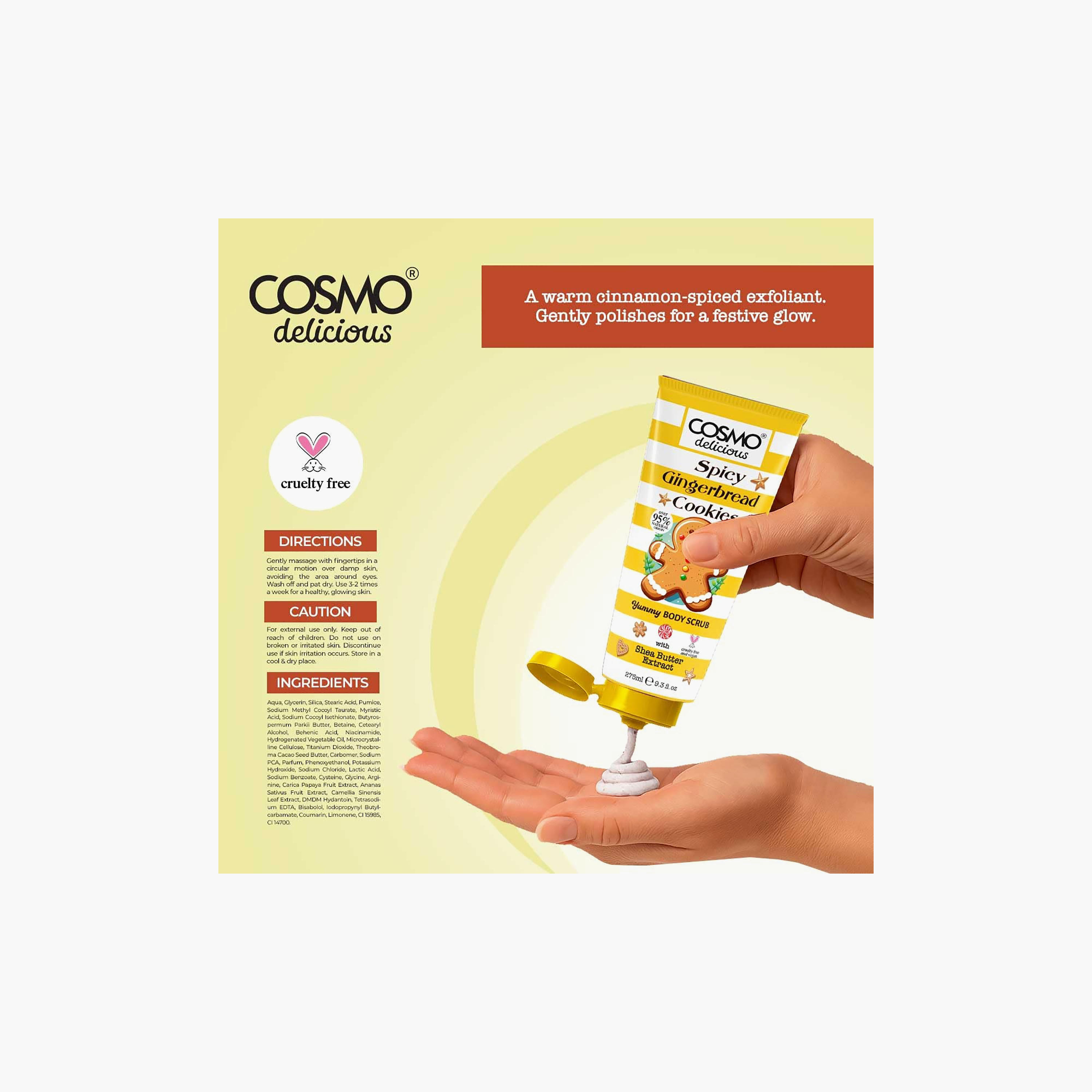 Cosmo Face & Body Scrub Exfoliating with Shea Butter 275 ml-beautyandpersonalcare-skin-cleansers-scrubsandexfoliators-image-2