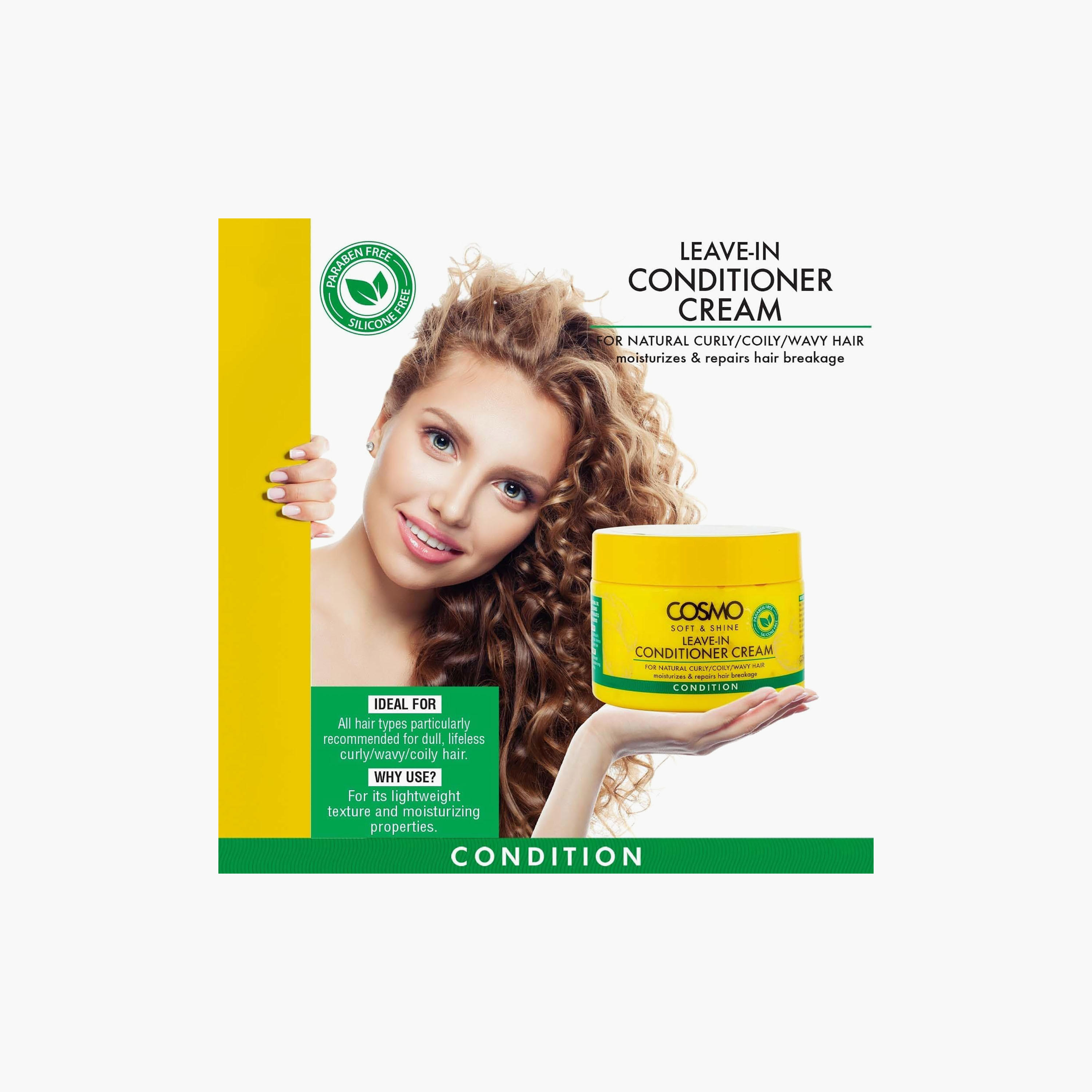 بلسم وكريم مصفف للشعر بخلاصة جوز الهند من كوزمو - 325 مل-beautyandpersonalcare-hair-haircare-conditioners-image-3