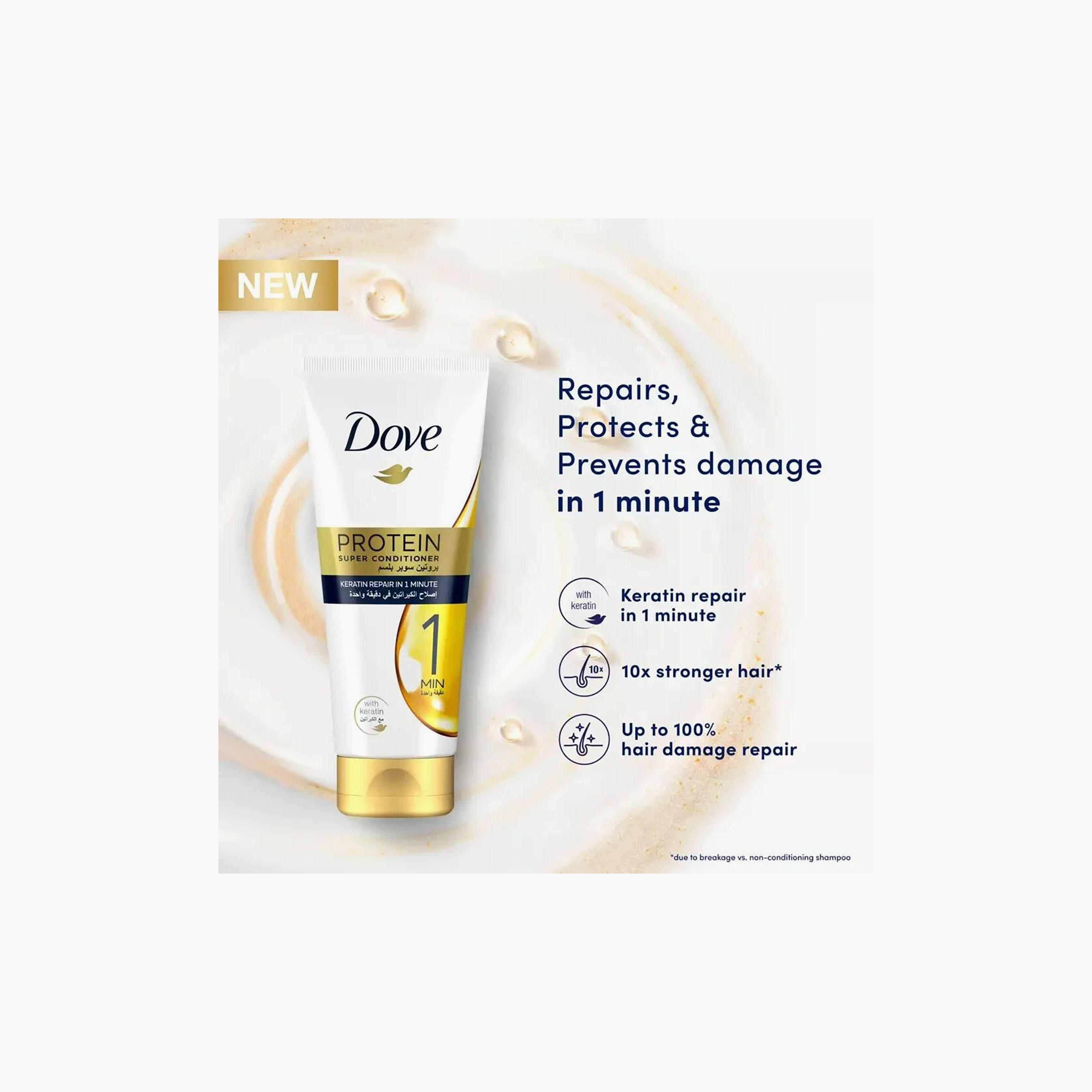 DOVE Super Conditioner Keratin Treatment Repairing 180 ml-beautyandpersonalcare-hair-haircare-conditioners-image-2