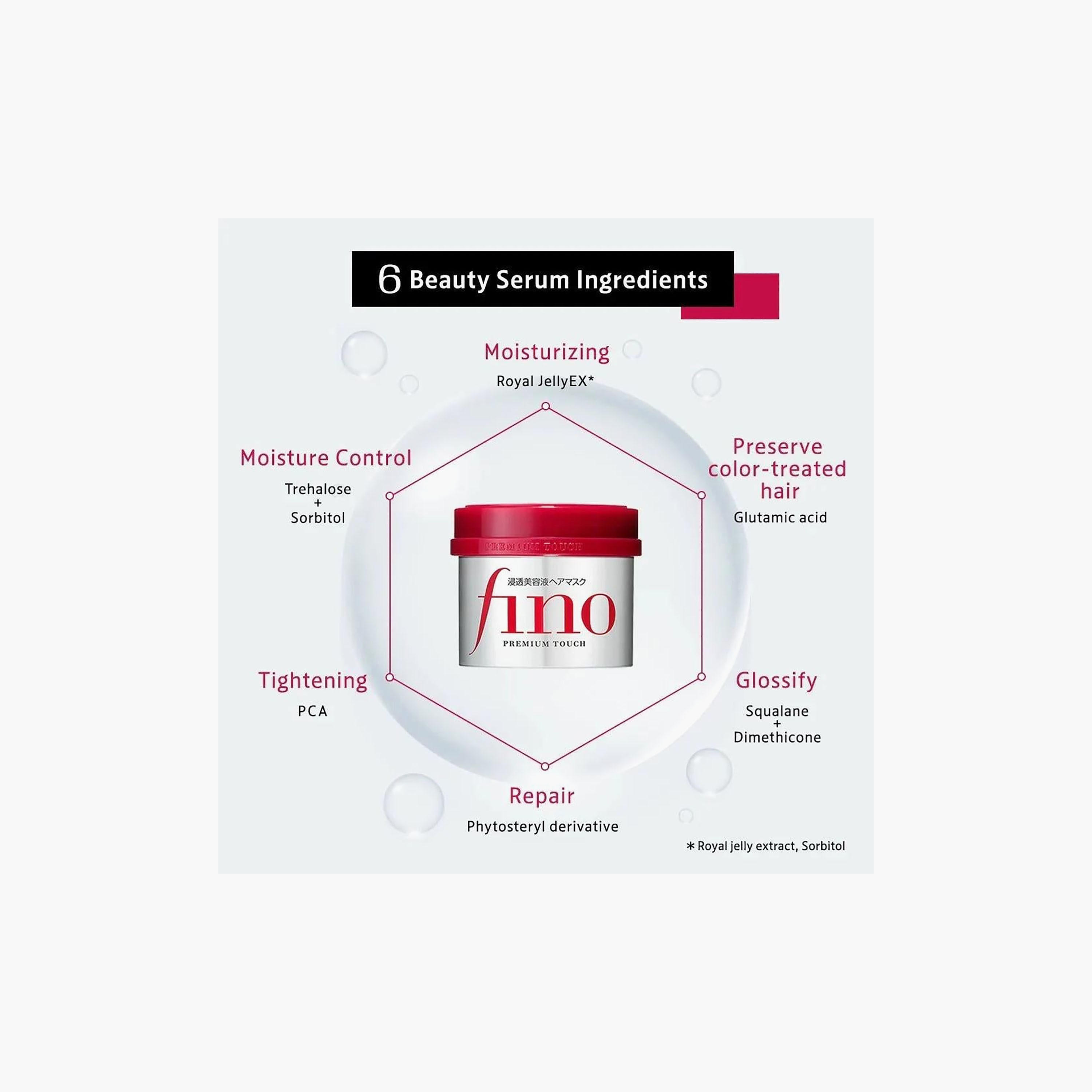 FINO Dry & Frizzy Hair Mask Premium Touch Penetration 230 ml-beautyandpersonalcare-hair-haircare-hairmasksandcreams-image-3
