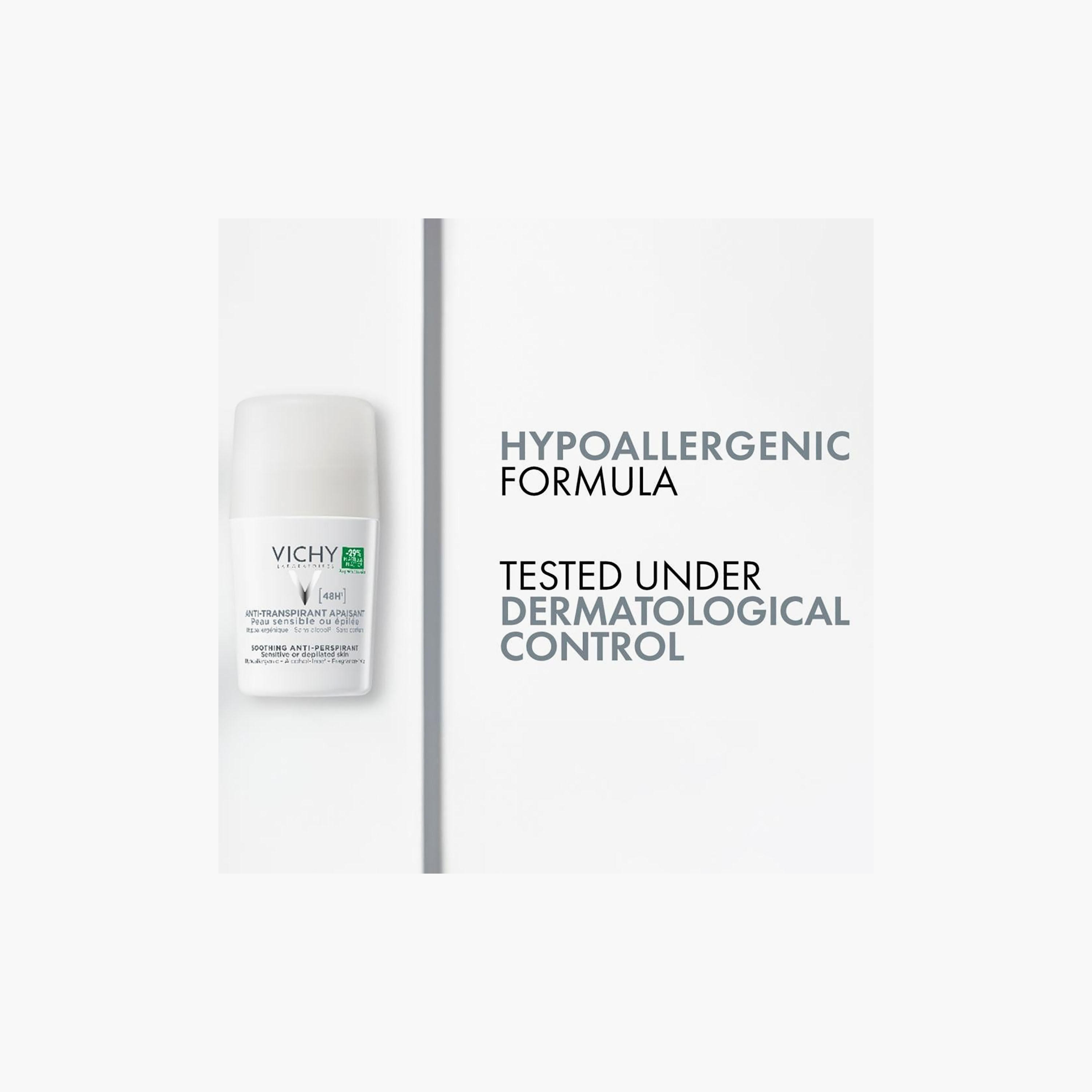 Vichy Roll-On Anti-Perspirant Sensitive Skin 48H 50 Ml-beautyandpersonalcare-bathandbody-hygieneessentials-image-5