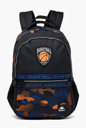 Kappa Printed Backpack for Kids 13+ Years with Cushioned Straps-school-image-1