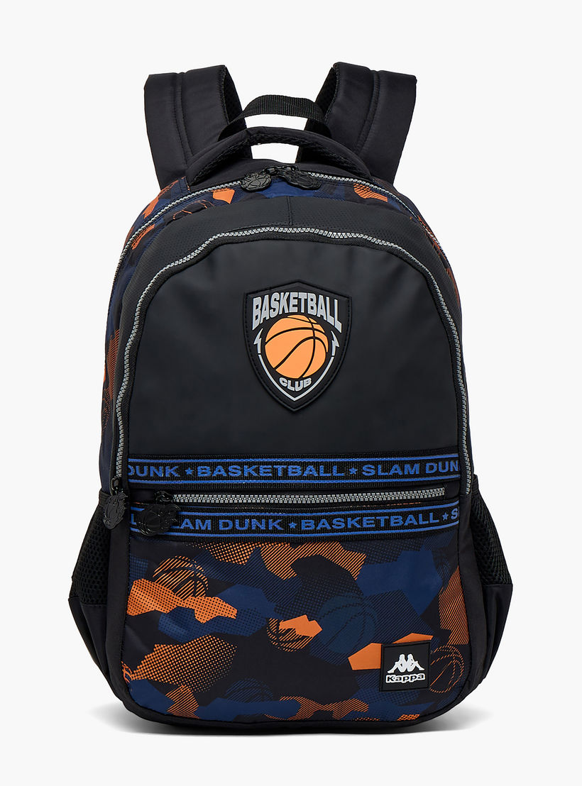 Kappa Printed Backpack for Kids 13+ Years with Cushioned Straps-boys-accessories-bagsandbackpacks-image-1