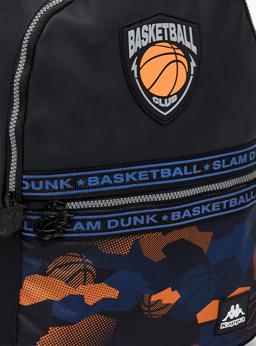 Kappa Printed Backpack for Kids 13+ Years with Cushioned Straps-boys-accessories-bagsandbackpacks-image-4