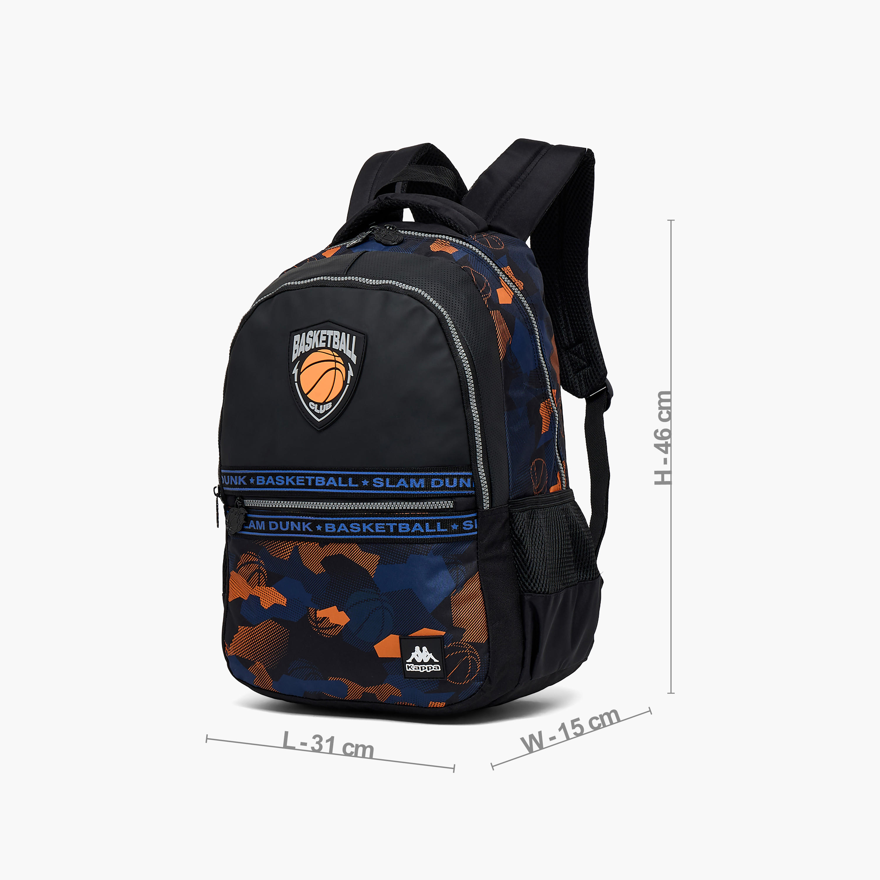 Kappa Printed Backpack for Kids 13+ Years with Cushioned Straps-boys-accessories-bagsandbackpacks-image-6