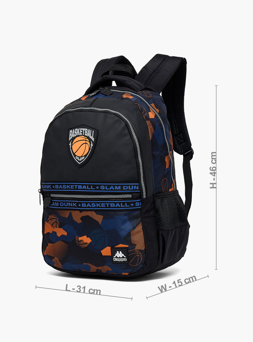 Kappa Printed Backpack for Kids 13+ Years with Cushioned Straps-boys-accessories-bagsandbackpacks-image-6
