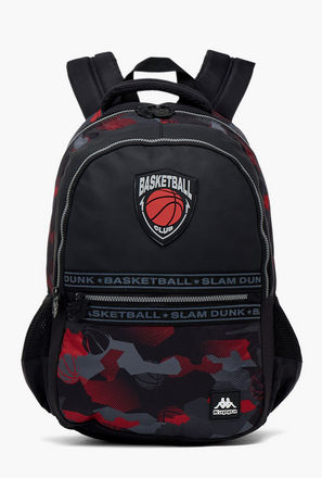 Kappa Printed Backpack for Kids 13+ Years with Cushioned Straps-school-image-1