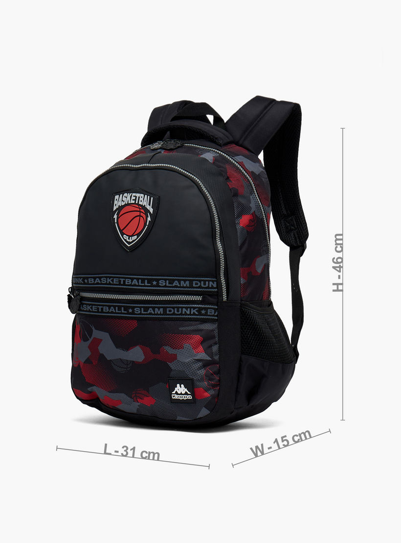 Kappa Printed Backpack for Kids 13+ Years with Cushioned Straps-boys-accessories-bagsandbackpacks-image-6