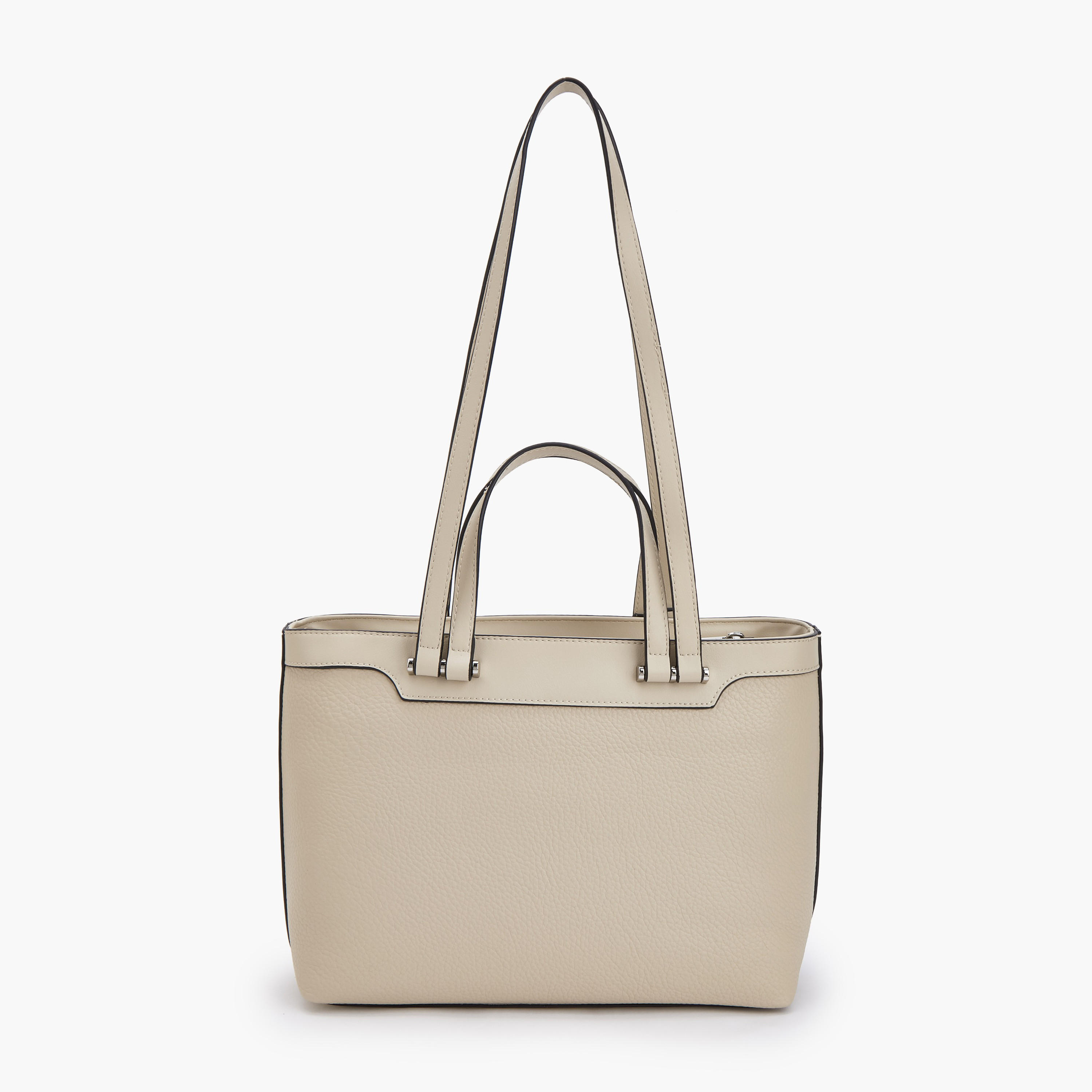 Paprika Textured Tote Bag with Double Handle-women-bagsandwallets-handbags-image-4