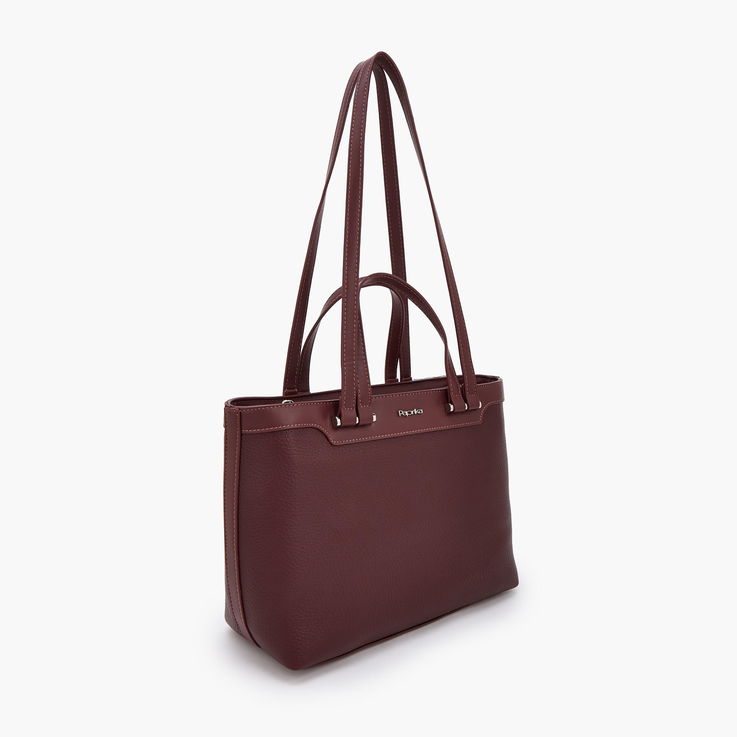 شنطة توتي بملمس بارز ومقبض مزدوج من بابريكا-women-bagsandwallets-handbags-image-2