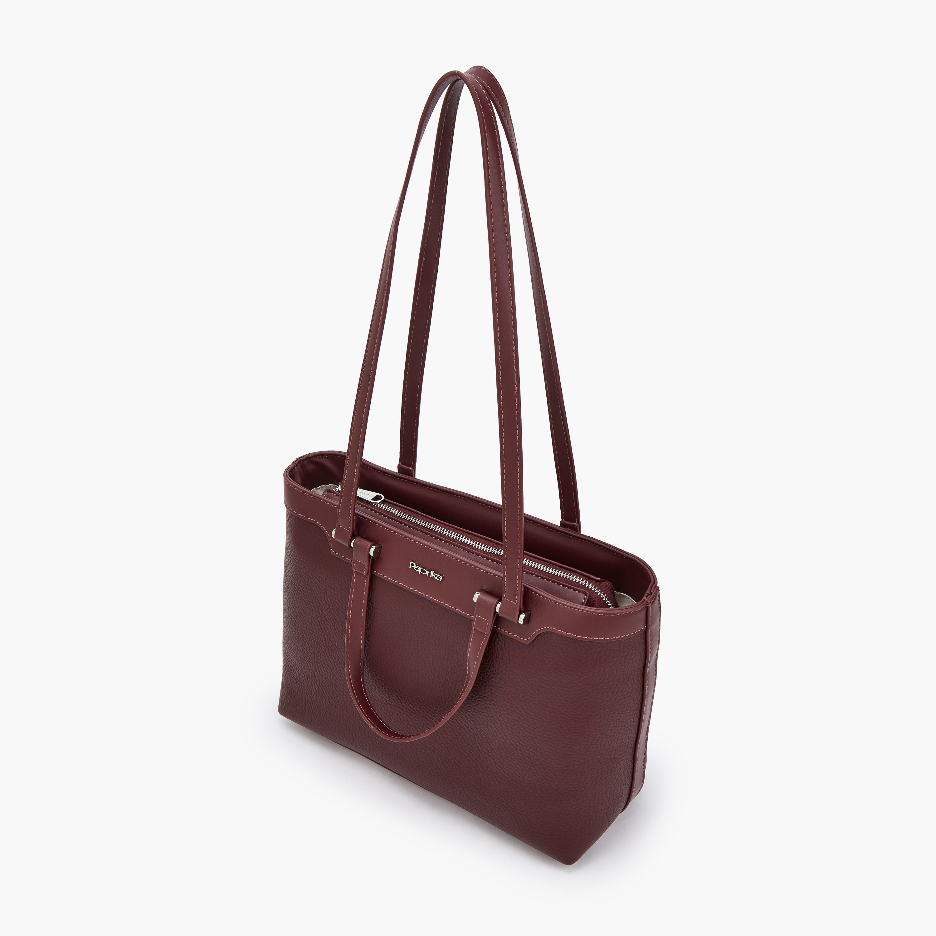 شنطة توتي بملمس بارز ومقبض مزدوج من بابريكا-women-bagsandwallets-handbags-image-5
