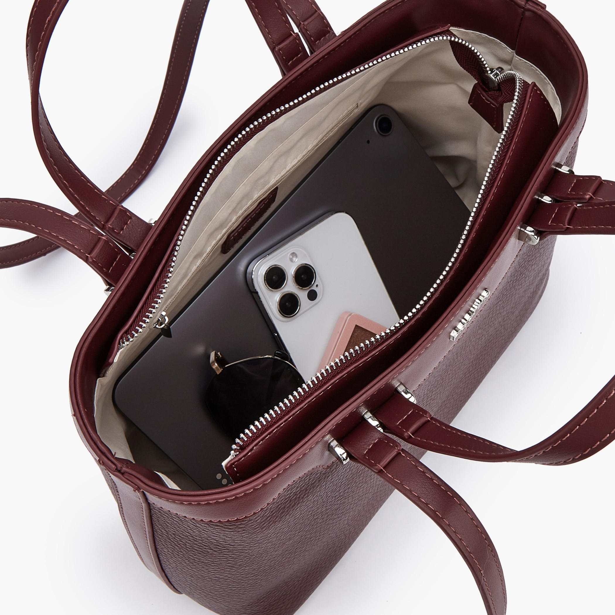 شنطة توتي بملمس بارز ومقبض مزدوج من بابريكا-women-bagsandwallets-handbags-image-7
