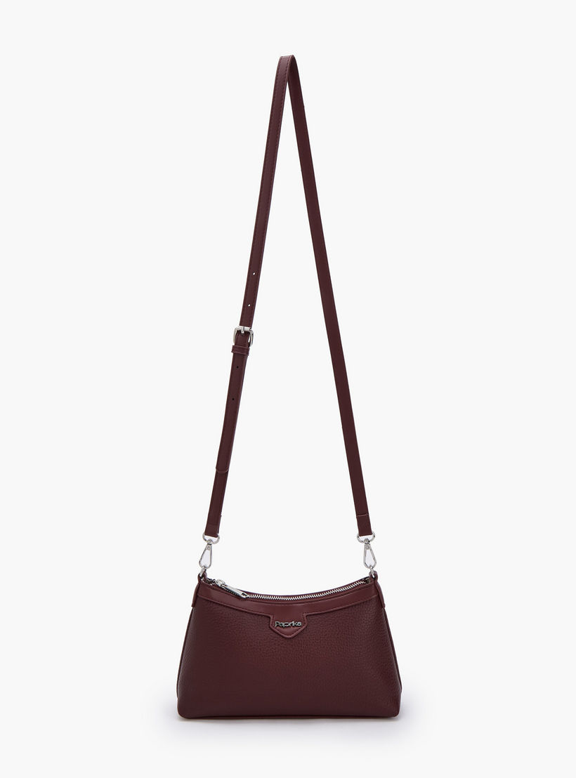 Paprika Textured Crossbody Bag with Detachable Strap-women-bagsandwallets-handbags-image-2
