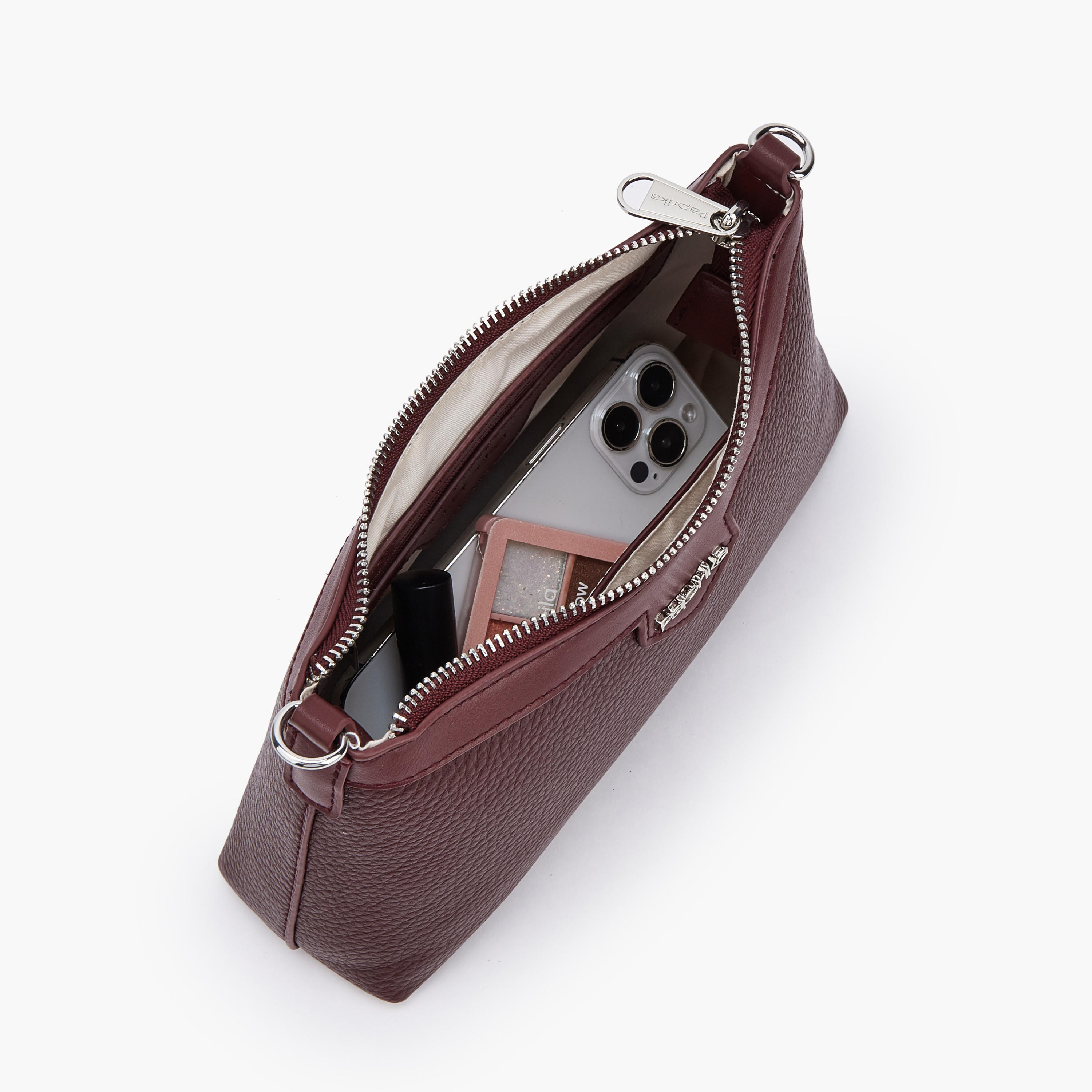 Paprika Textured Crossbody Bag with Detachable Strap-women-bagsandwallets-handbags-image-7
