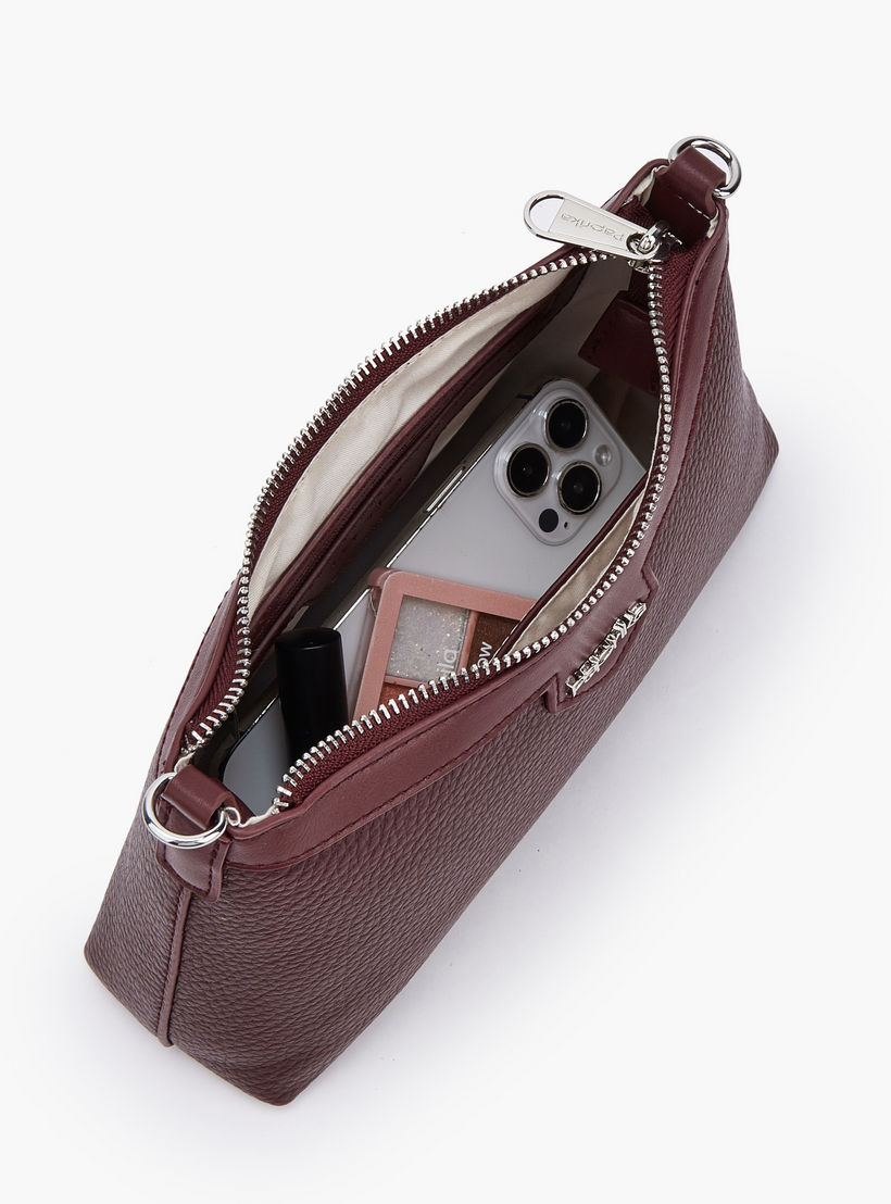 Paprika Textured Crossbody Bag with Detachable Strap-women-bagsandwallets-handbags-image-7
