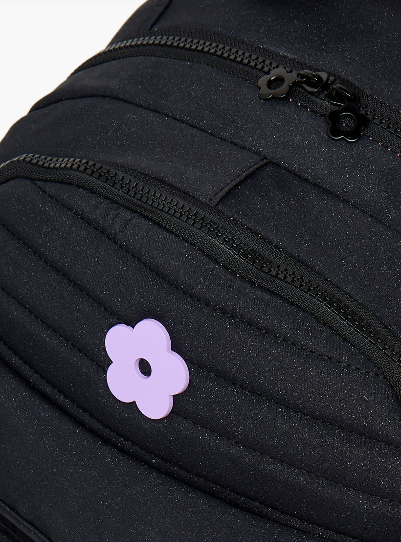 Little Missy Printed Trolley Bag for Girls 13+ Years with Front Utility Pocket-school-bagsandbackpacks-trolleybags-image-3