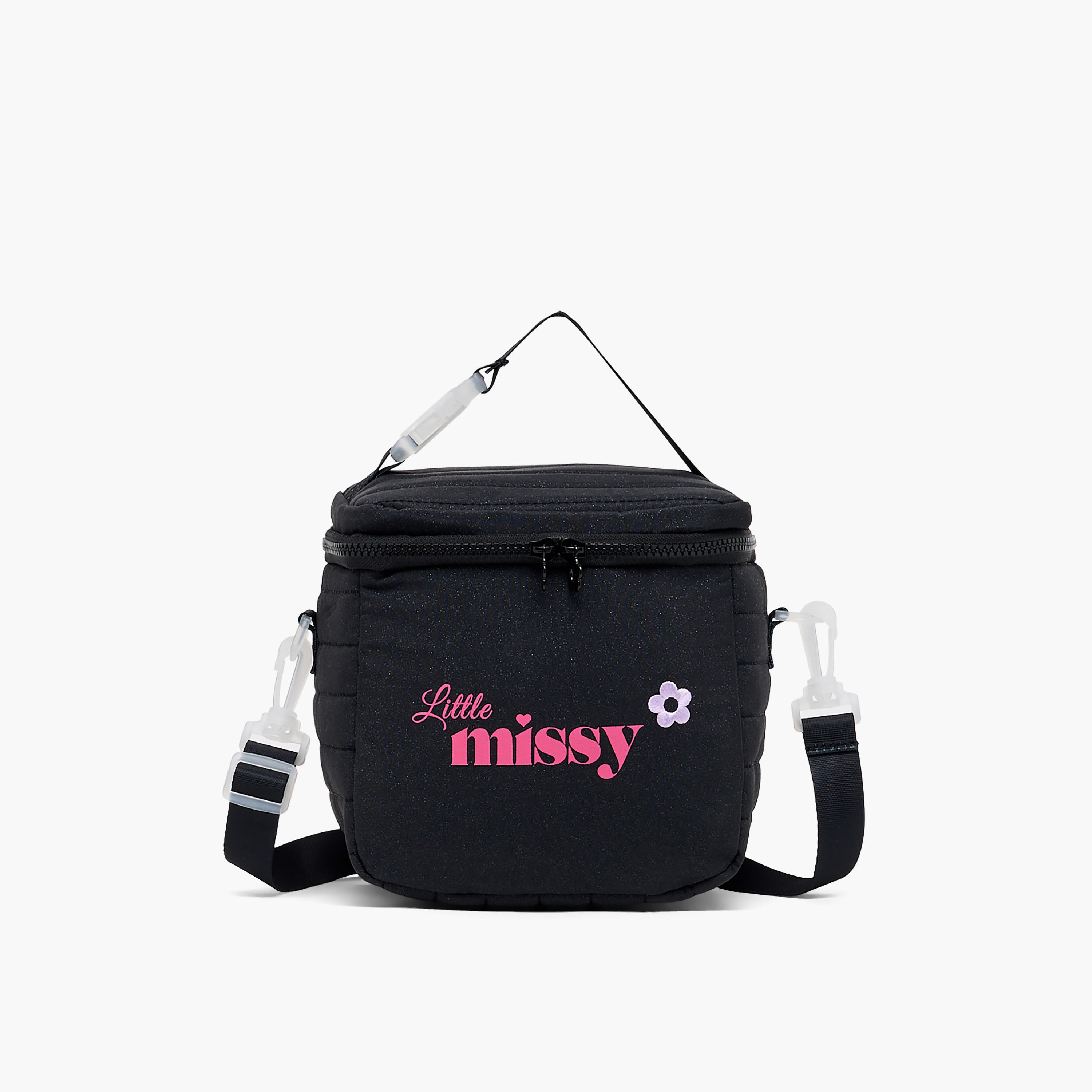 Little Missy Printed Lunch Bag for Girls 13+ Years with Zip Closure-school-lunchessentials-lunchbags-image-1