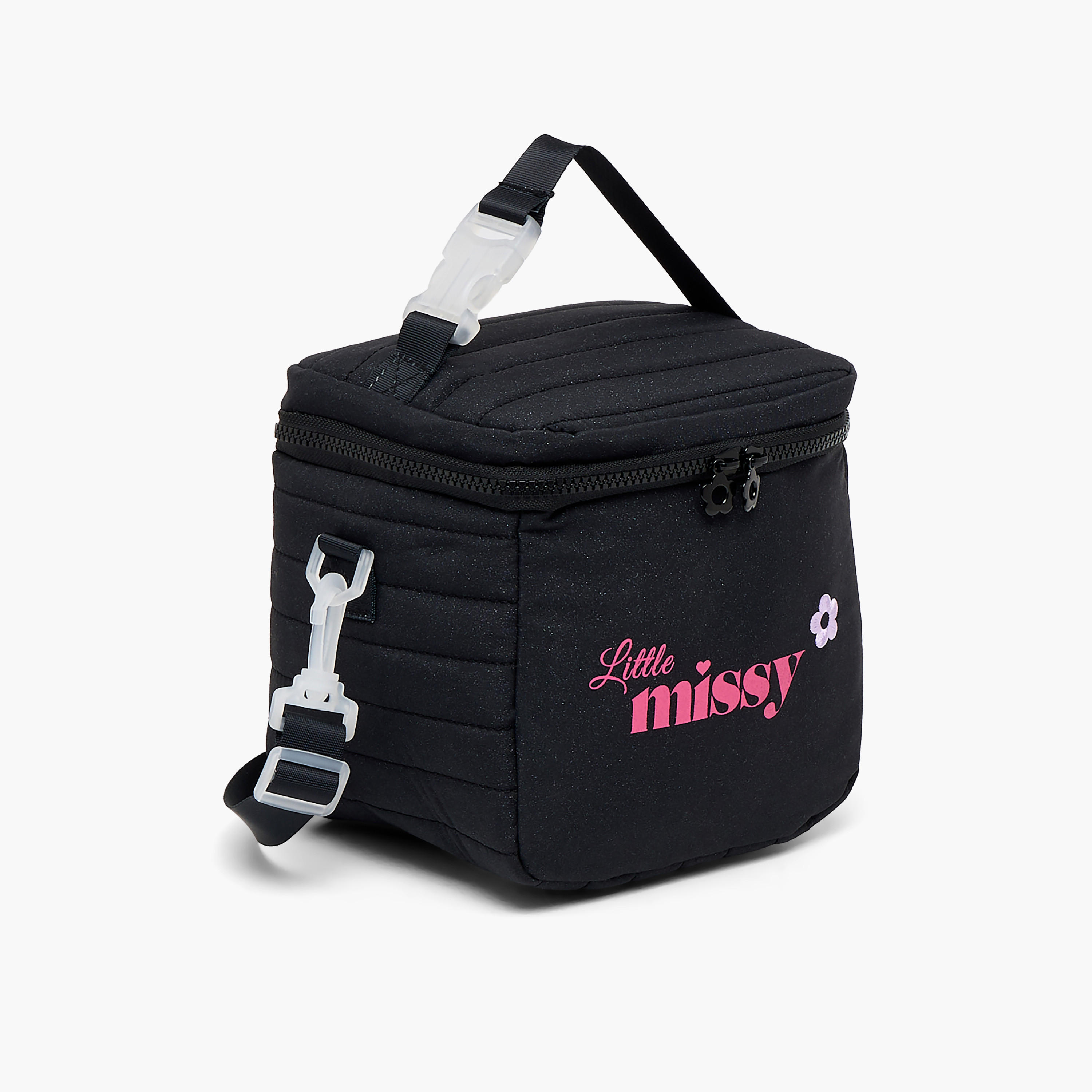 Little Missy Printed Lunch Bag for Girls 13+ Years with Zip Closure-school-lunchessentials-lunchbags-image-3