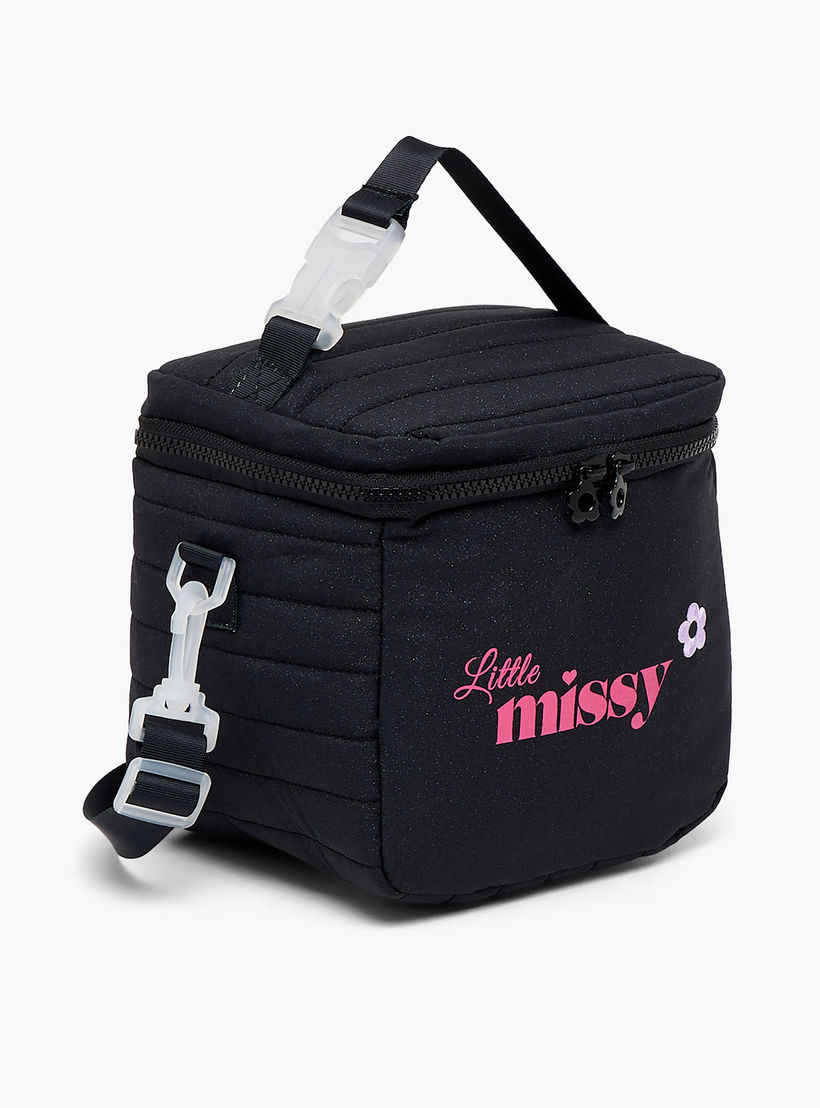 Little Missy Printed Lunch Bag for Girls 13+ Years with Zip Closure-school-lunchessentials-lunchbags-image-3