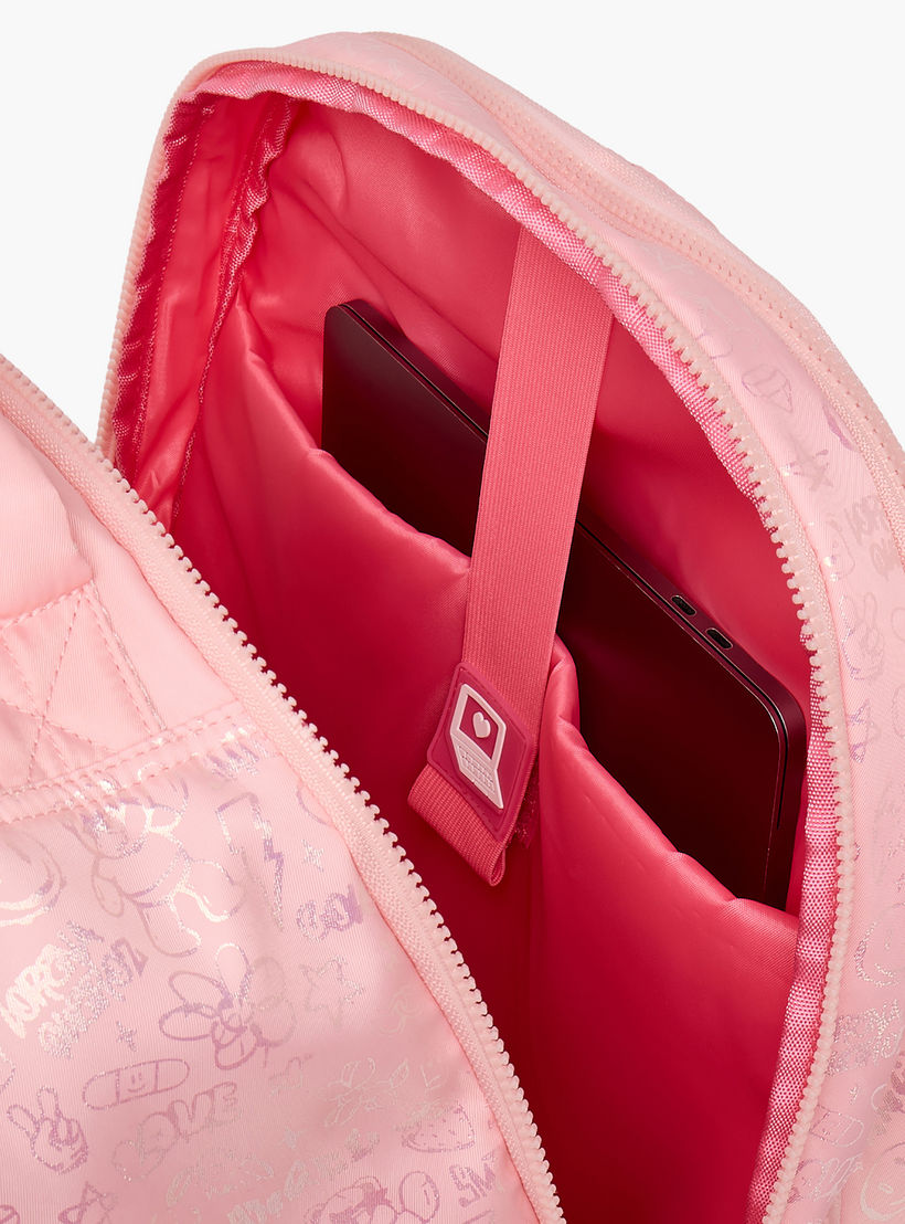 Little Missy Quilted Trolley Bag for Girls 13+ Years with Durable Wheels-school-bagsandbackpacks-trolleybags-image-5