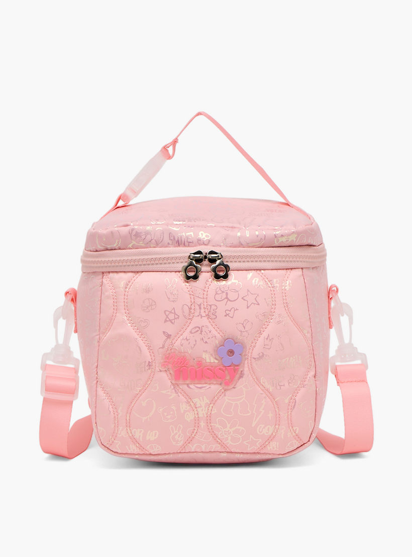 Little Missy Quilted Lunch Bag for Girls 13 Years+ with Detachable Strap-school-lunchessentials-lunchbags-image-1
