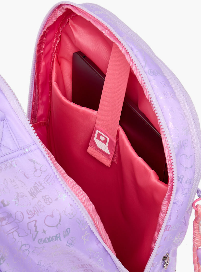 Little Missy Quilted Trolley Bag for Girls 13+ Years with Durable Wheels-school-bagsandbackpacks-trolleybags-image-5