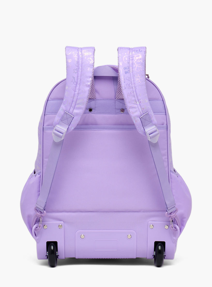 Little Missy Quilted Trolley Bag for Girls 13+ Years with Durable Wheels-school-bagsandbackpacks-trolleybags-image-8