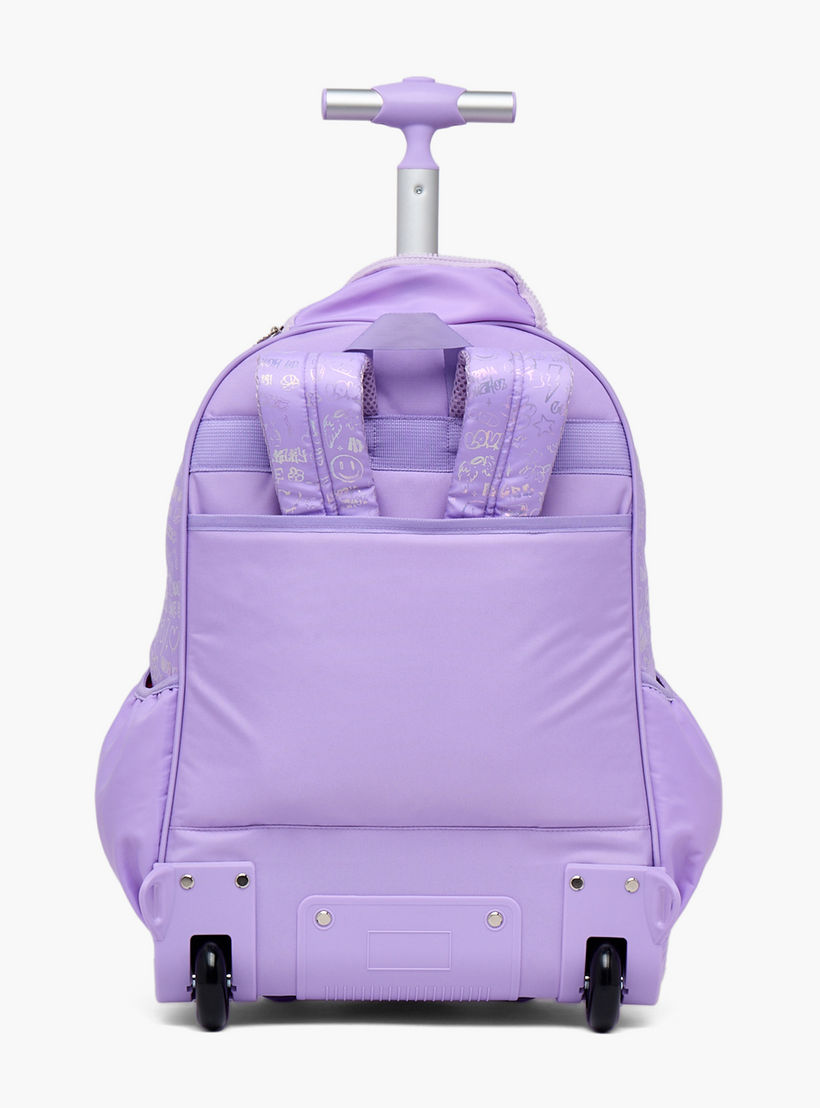 Little Missy Quilted Trolley Bag for Girls 13+ Years with Durable Wheels-school-bagsandbackpacks-trolleybags-image-9