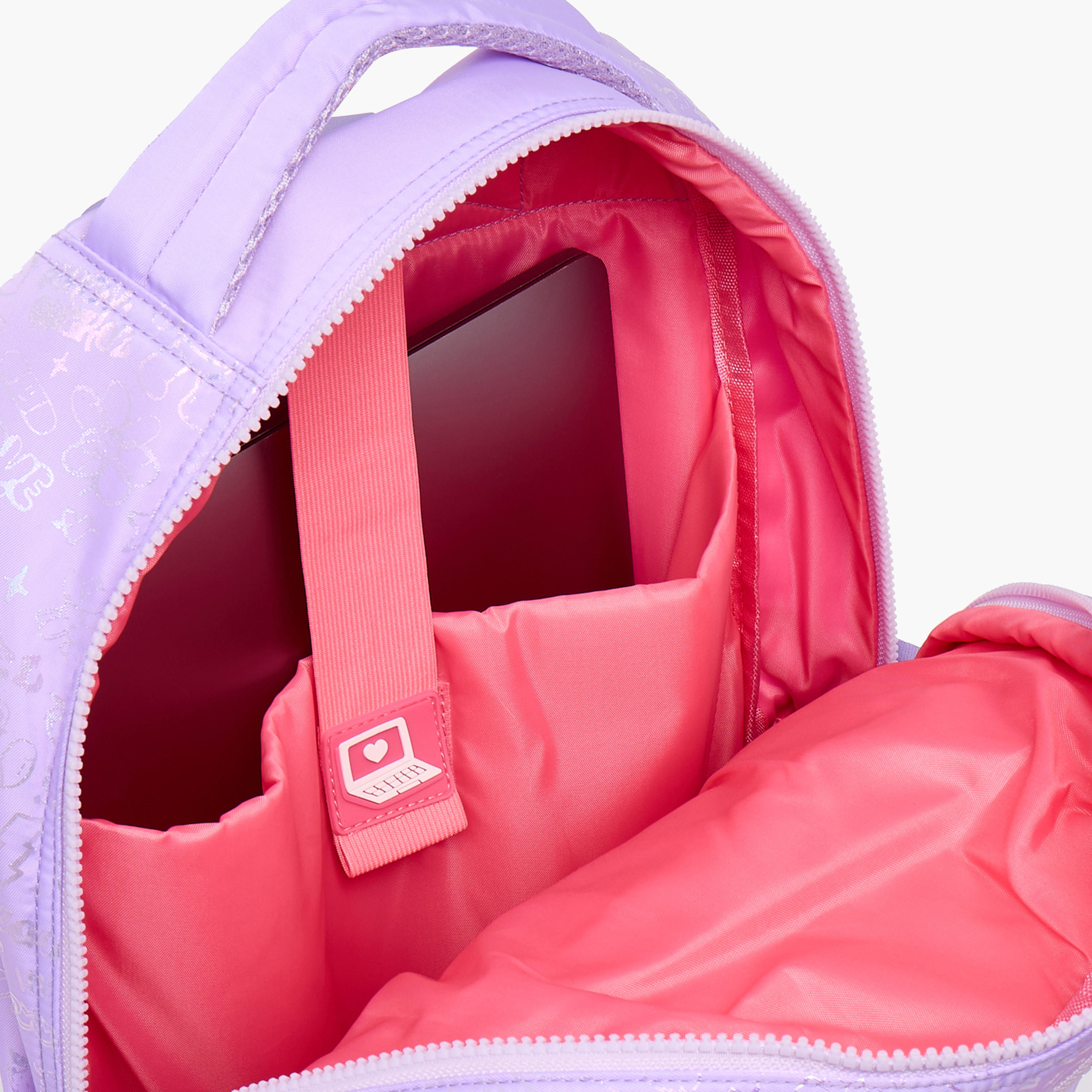 شنطة ظهر بطبعات وبجيب مبطن للابتوب للبنات بعمر 13 سنة فما فوق من ليتل ميسي-school-bagsandbackpacks-backpacks-image-4