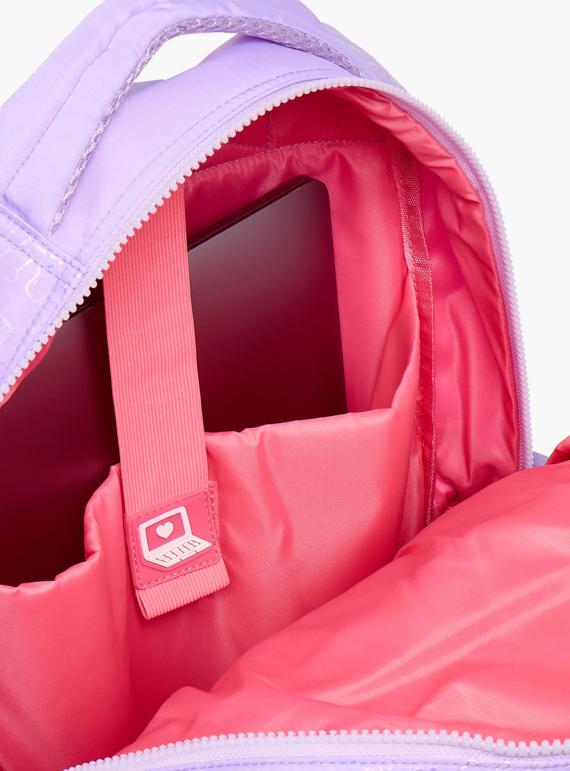 شنطة ظهر بطبعات وبجيب مبطن للابتوب للبنات بعمر 13 سنة فما فوق من ليتل ميسي-school-bagsandbackpacks-backpacks-image-4