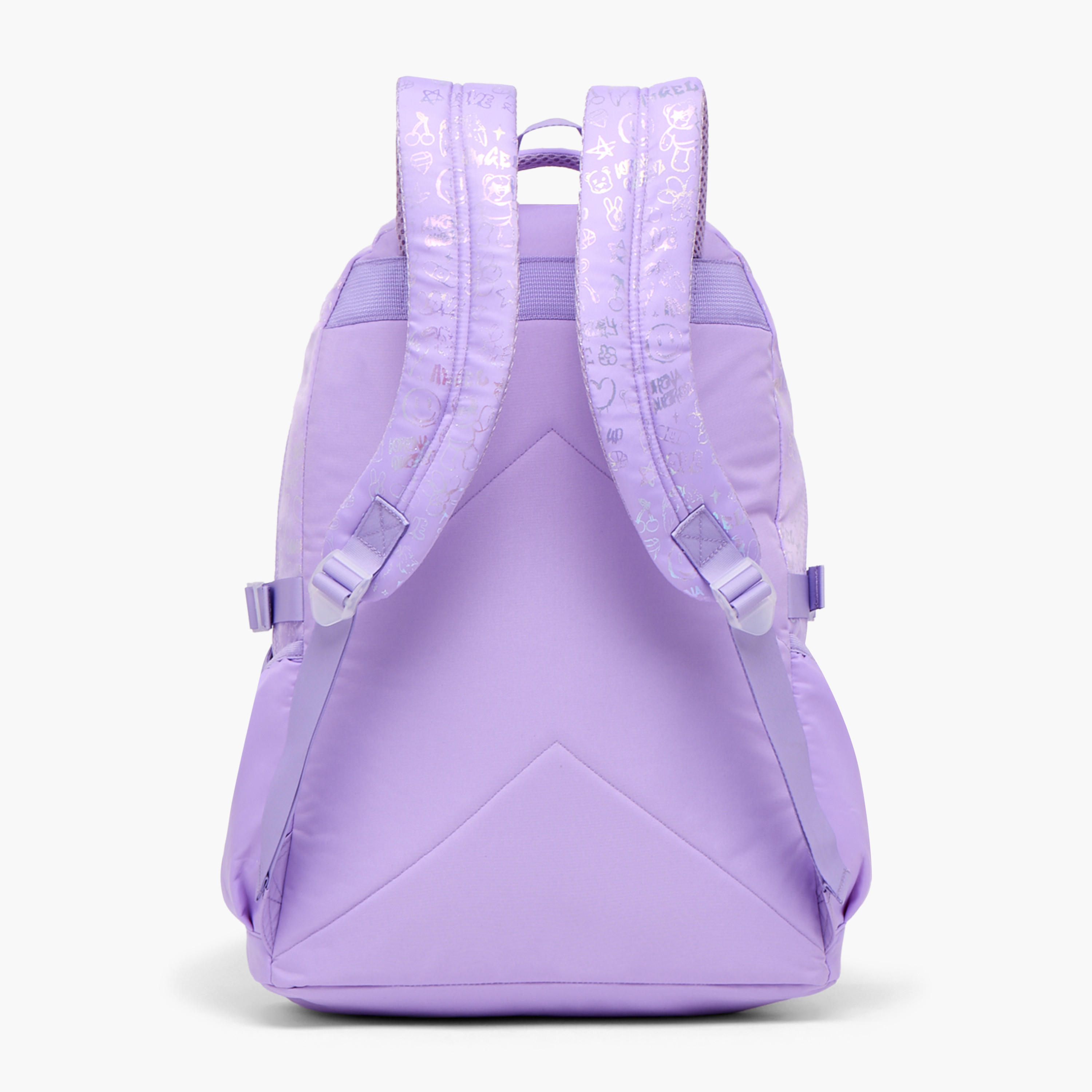 شنطة ظهر بطبعات وبجيب مبطن للابتوب للبنات بعمر 13 سنة فما فوق من ليتل ميسي-school-bagsandbackpacks-backpacks-image-7