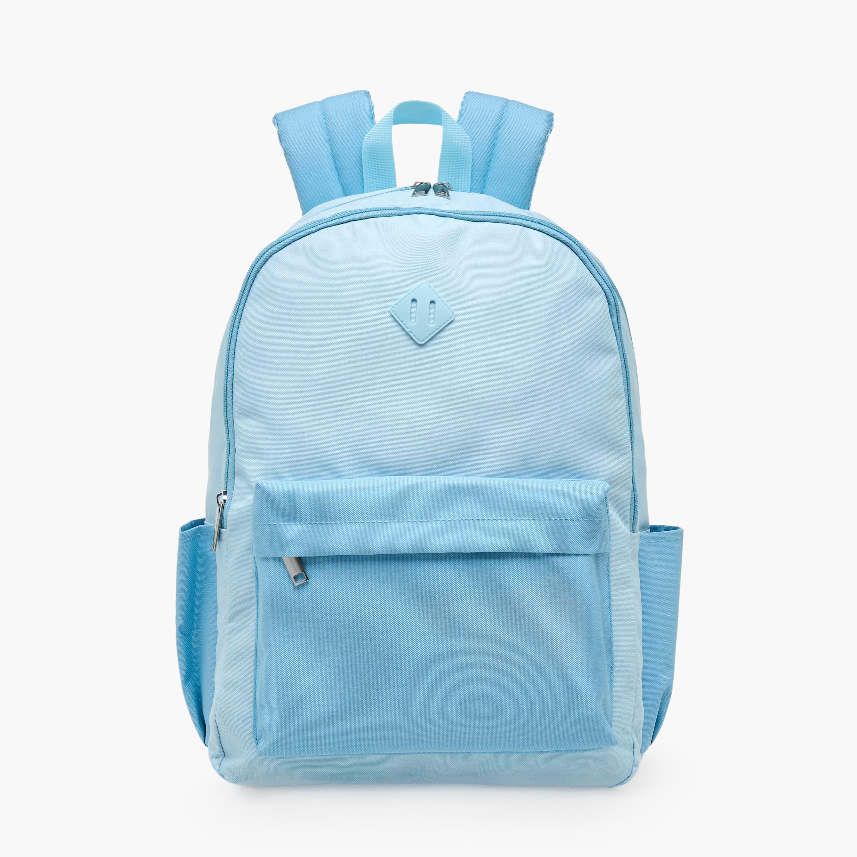 Solid 4-Piece School Bag Set for Kids 8-13 Years with Pencil Pouch and Lunch Bag - 17 inch-school-bagsandbackpacks-backpacks-image-4
