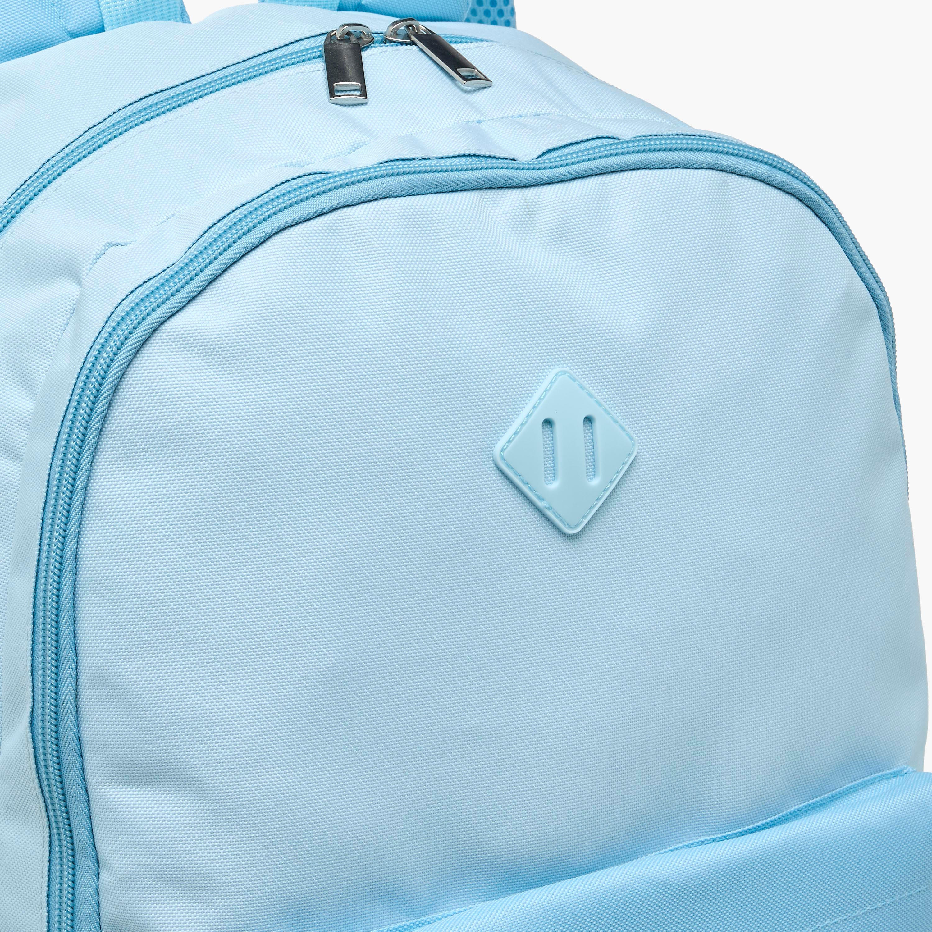 Solid 4-Piece School Bag Set for Kids 8-13 Years with Pencil Pouch and Lunch Bag - 17 inch-school-bagsandbackpacks-backpacks-image-5